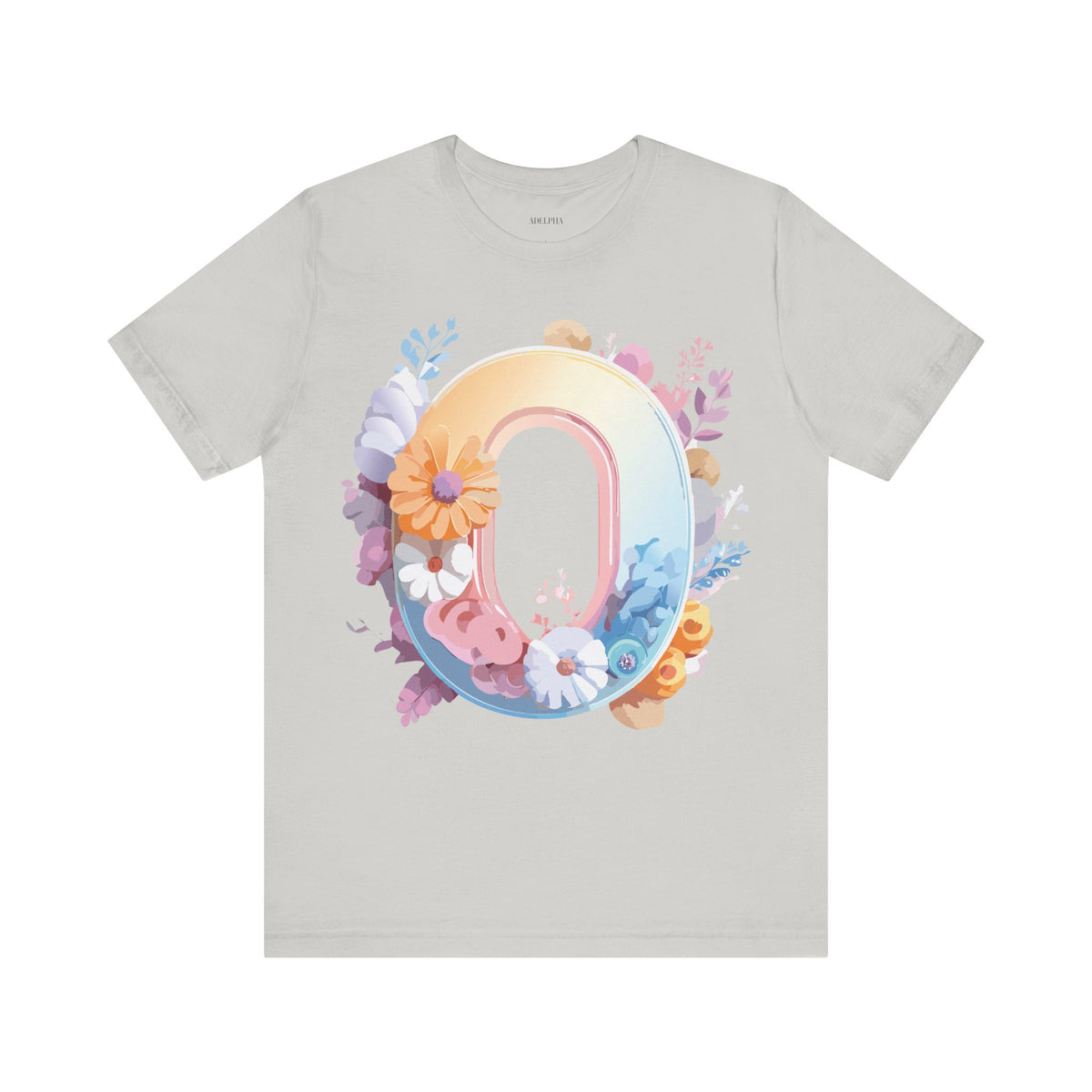 Letter O Graphic Unisex Cotton Bella+Canvas Tee with Art Letter Design