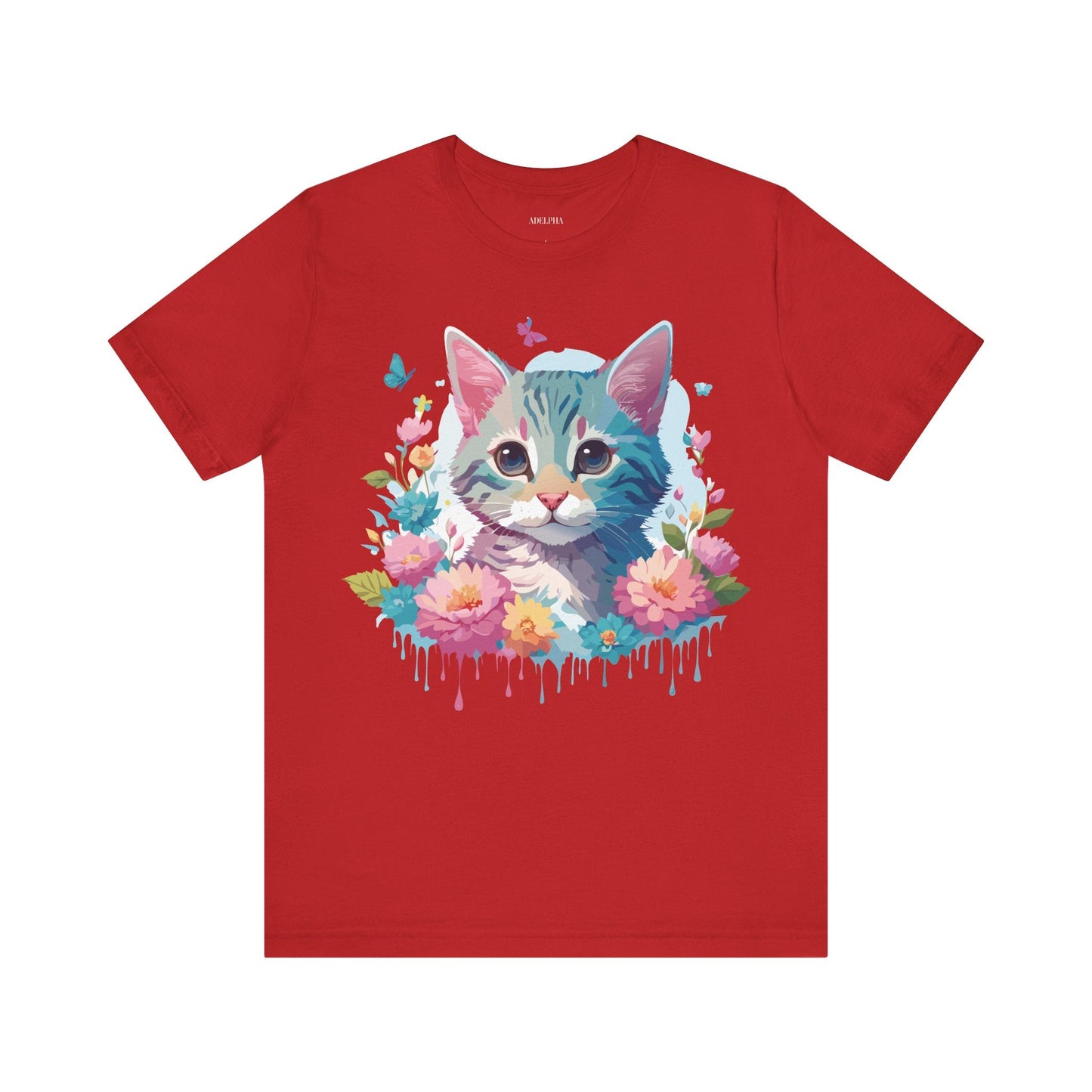 Cat Graphic Tee Unisex Jersey Short Sleeve Shirt Adelpha Art Design