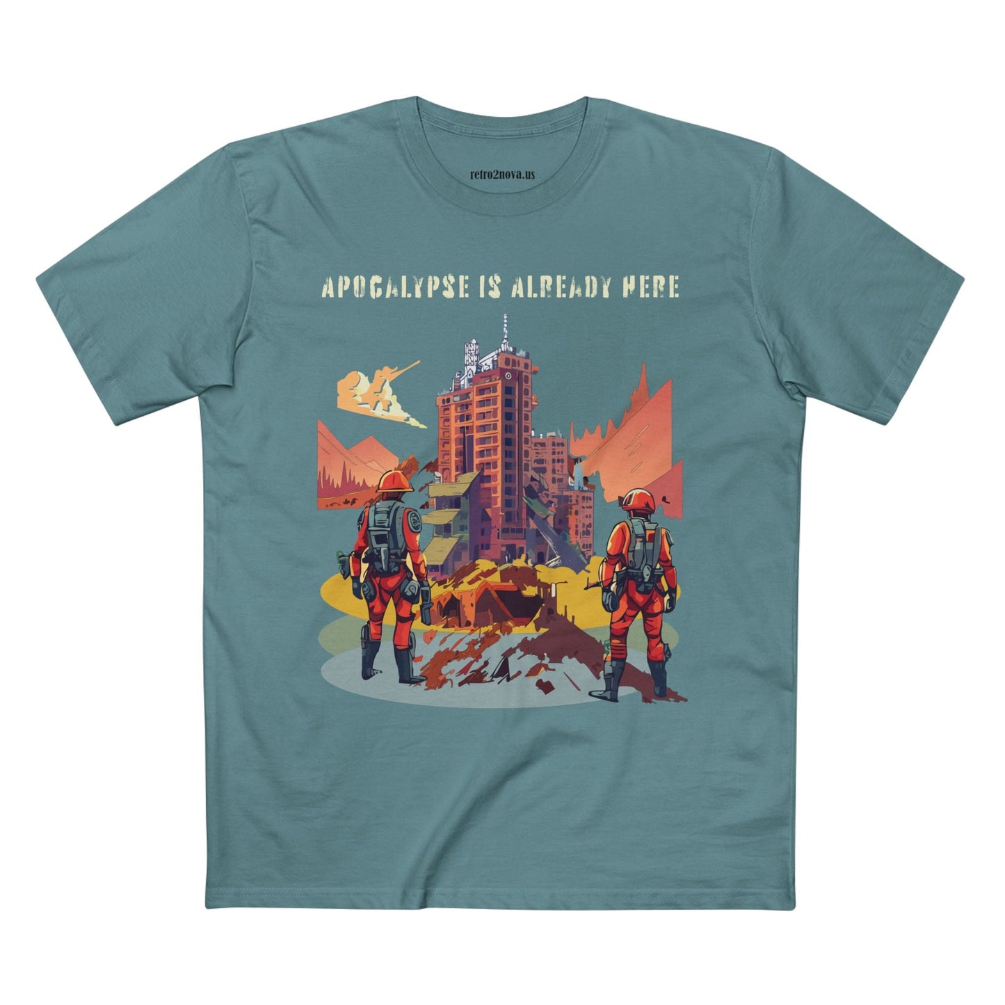 Cataclysm Doomsday Unisex Premium Cotton Tee With Original Art Design Retro2Nova