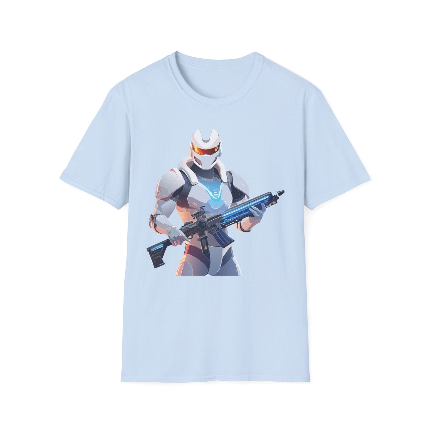 Robocop T Shirt Unisex Gildan Softstyle 64000 100 Percent Ring Spun Cotton Tee With Artwork