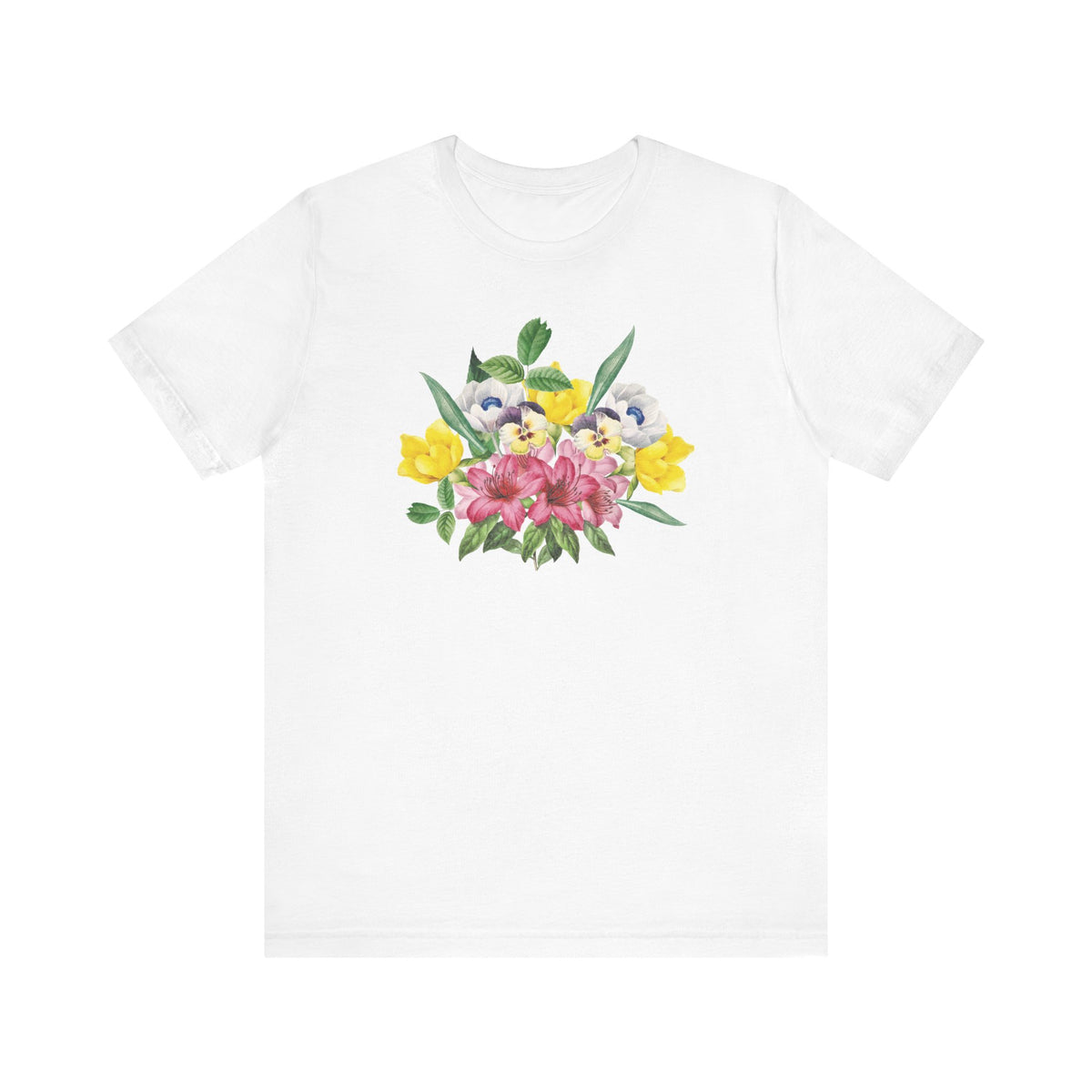 Floral Graphic Tee Shirt - Bella+Canvas Unisex 100 Cotton 49