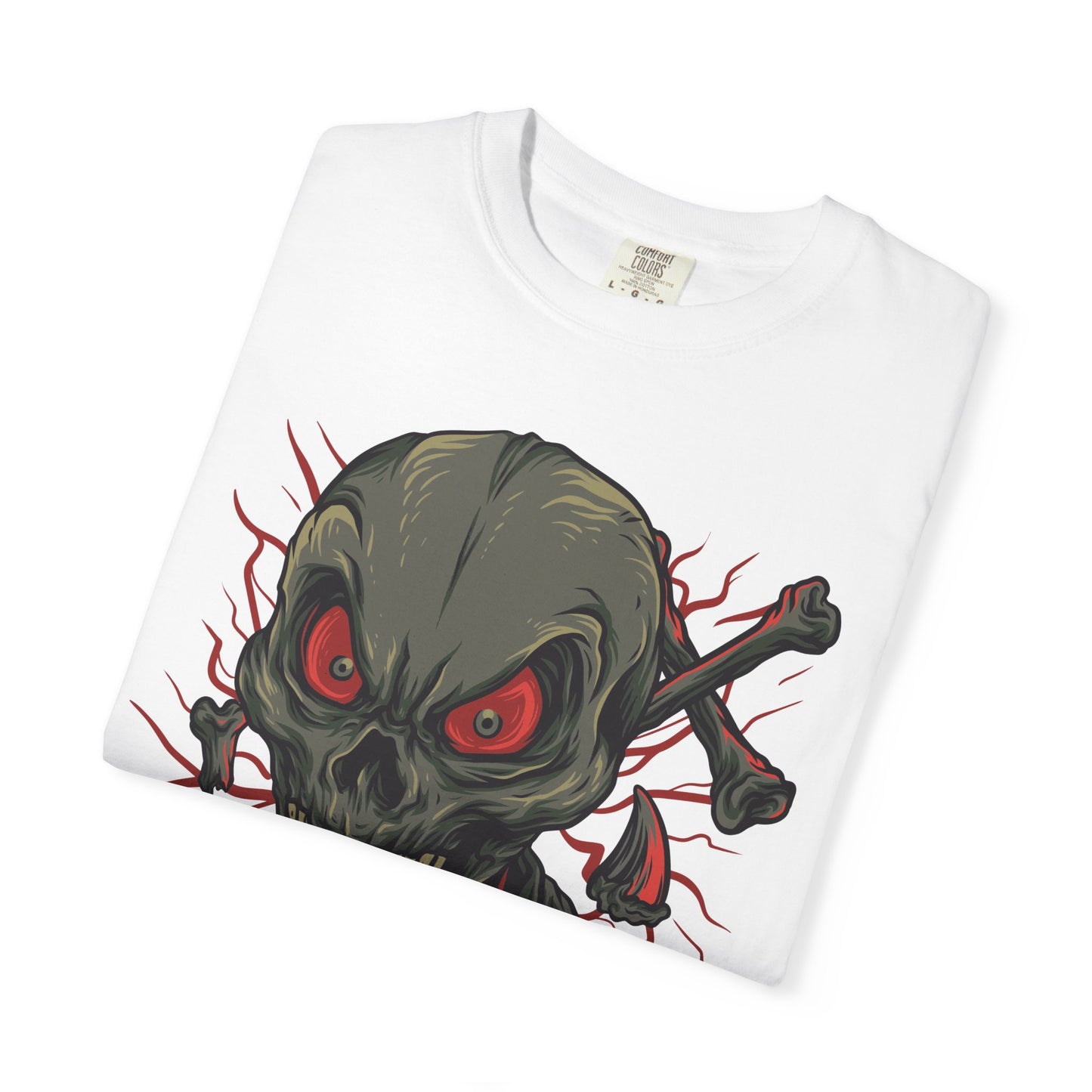 Camiseta unisex de algodón con calavera 