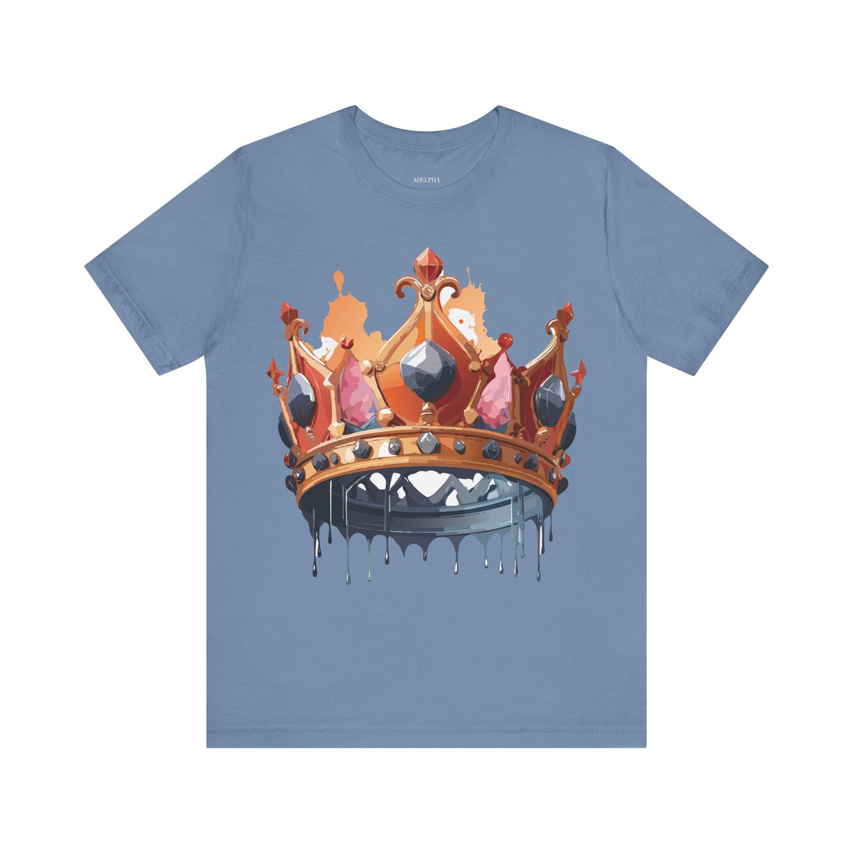 Crown Graphic Unisex Cotton Bella+Canvas Tee with Art Design n112