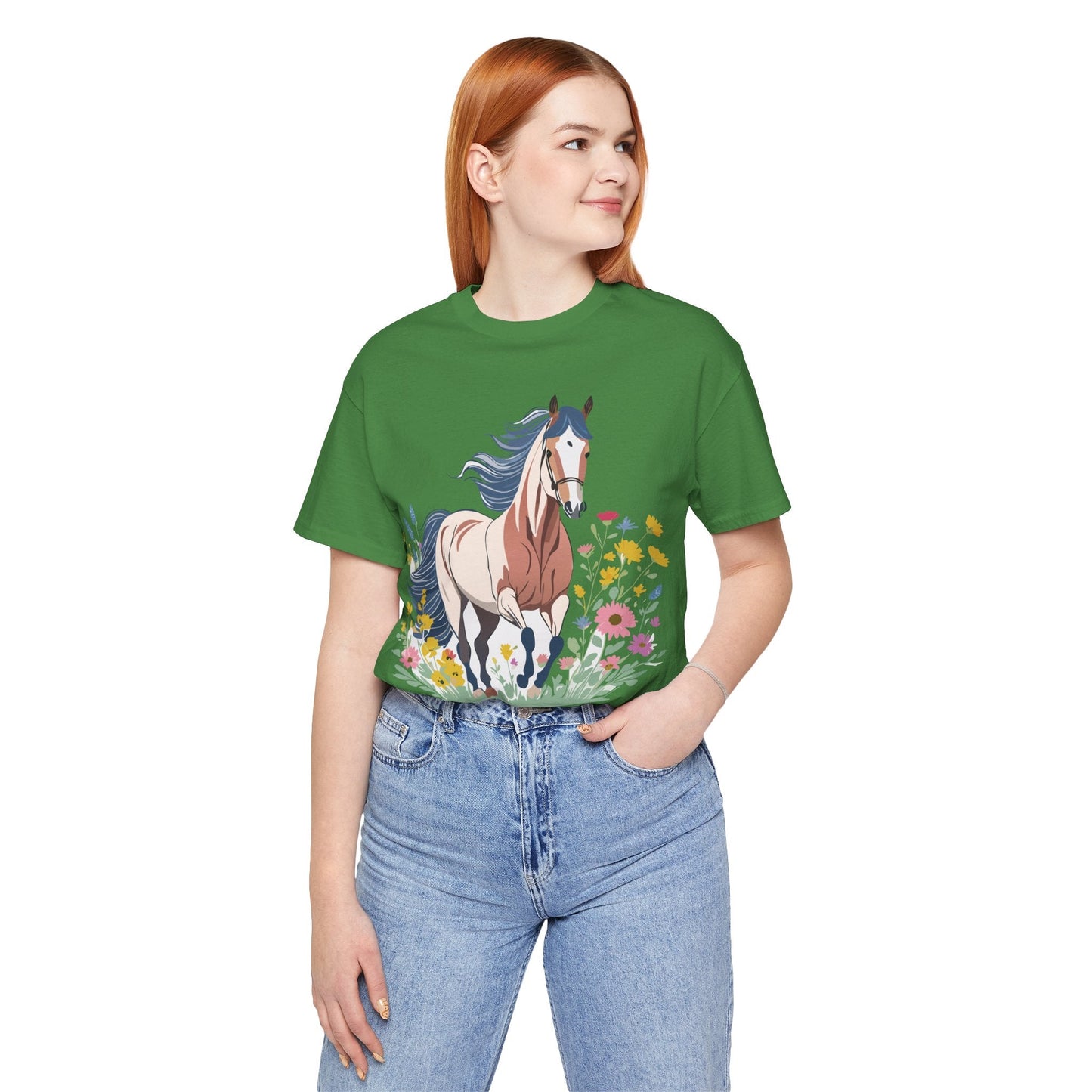 Horse Graphic Unisex 100 Cotton Vintage Animal Art T-Shirt 10