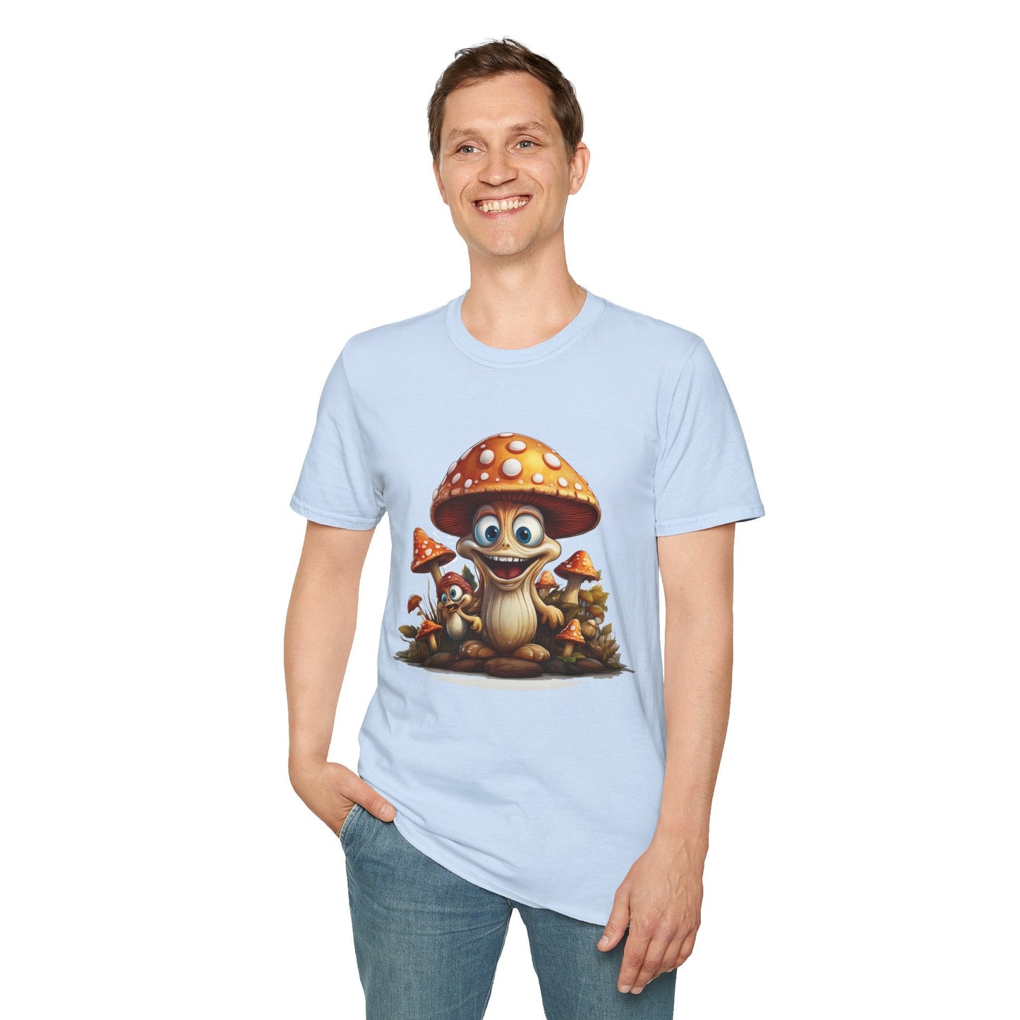 Mashroom Tee Shirt Unisex Softstyle 64000 Comfortable Mushroom Shirt With Funny Fungus Design