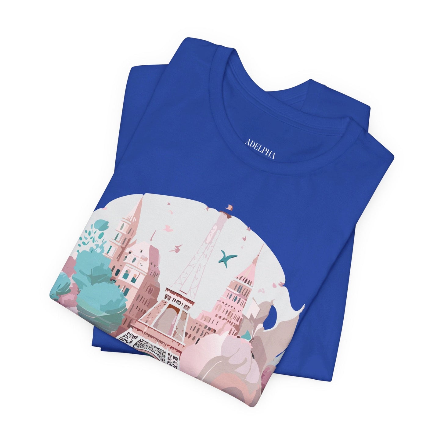 Paris Tourist Shirt Graphic Tee Unisex Jersey Short Sleeve Adelpha Vintage Art Design