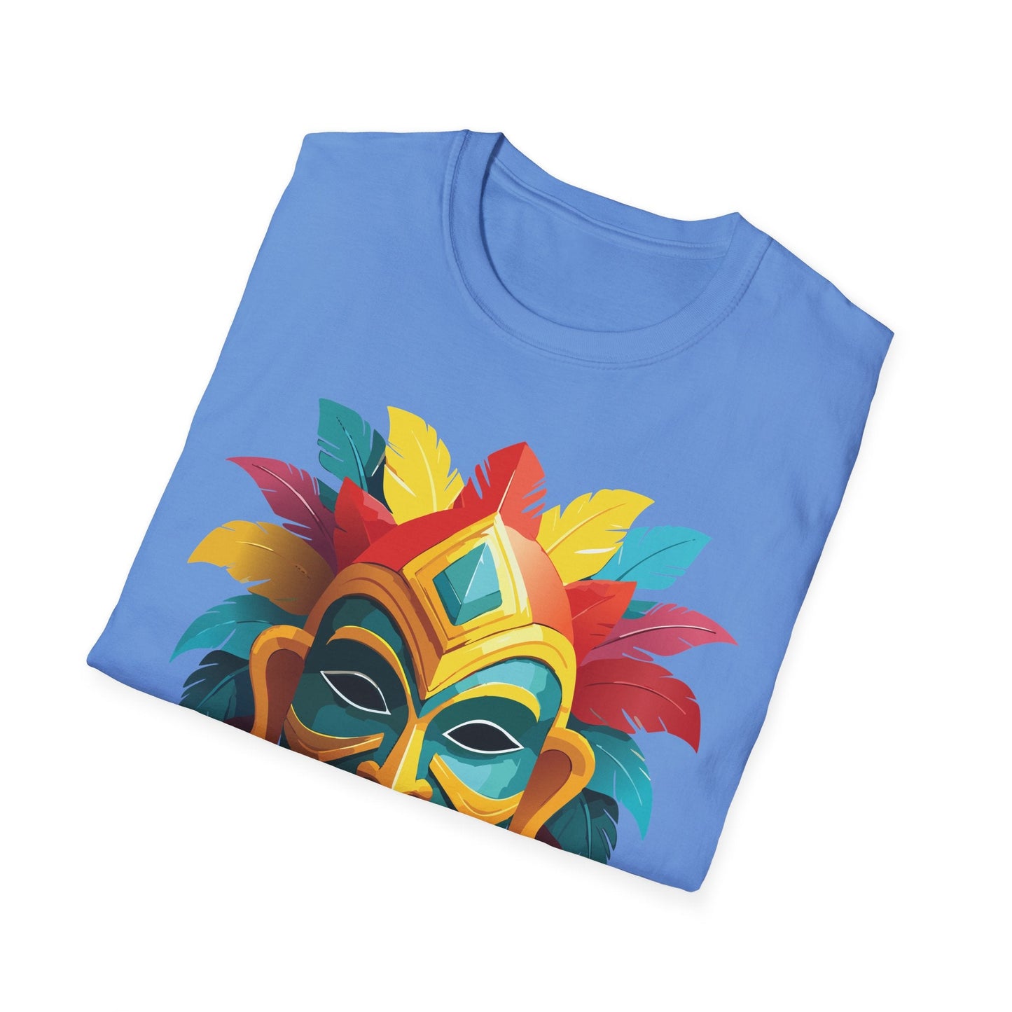 Mask Graphic Unisex Cotton Masquerade Design Artwork Tee 6