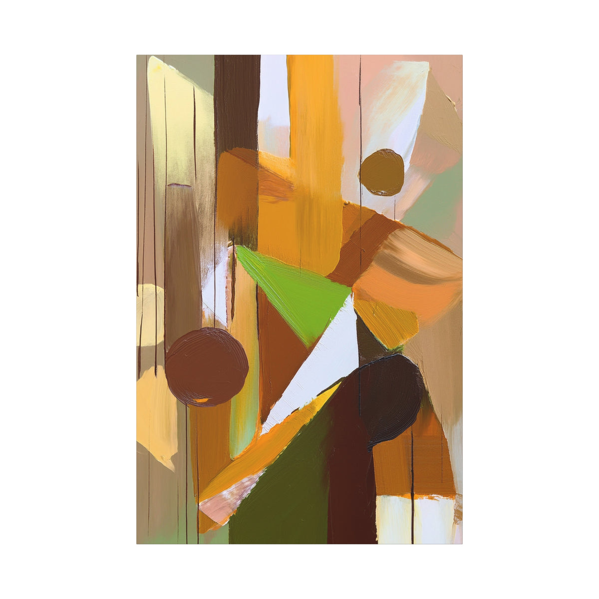 Abstract Geometric Painting Print Canvas 20x24,20x30,24x30 24x32,24x36,30x40 32x48,36x48,40x60 Pine-Wood Inner Frame ABS-57
