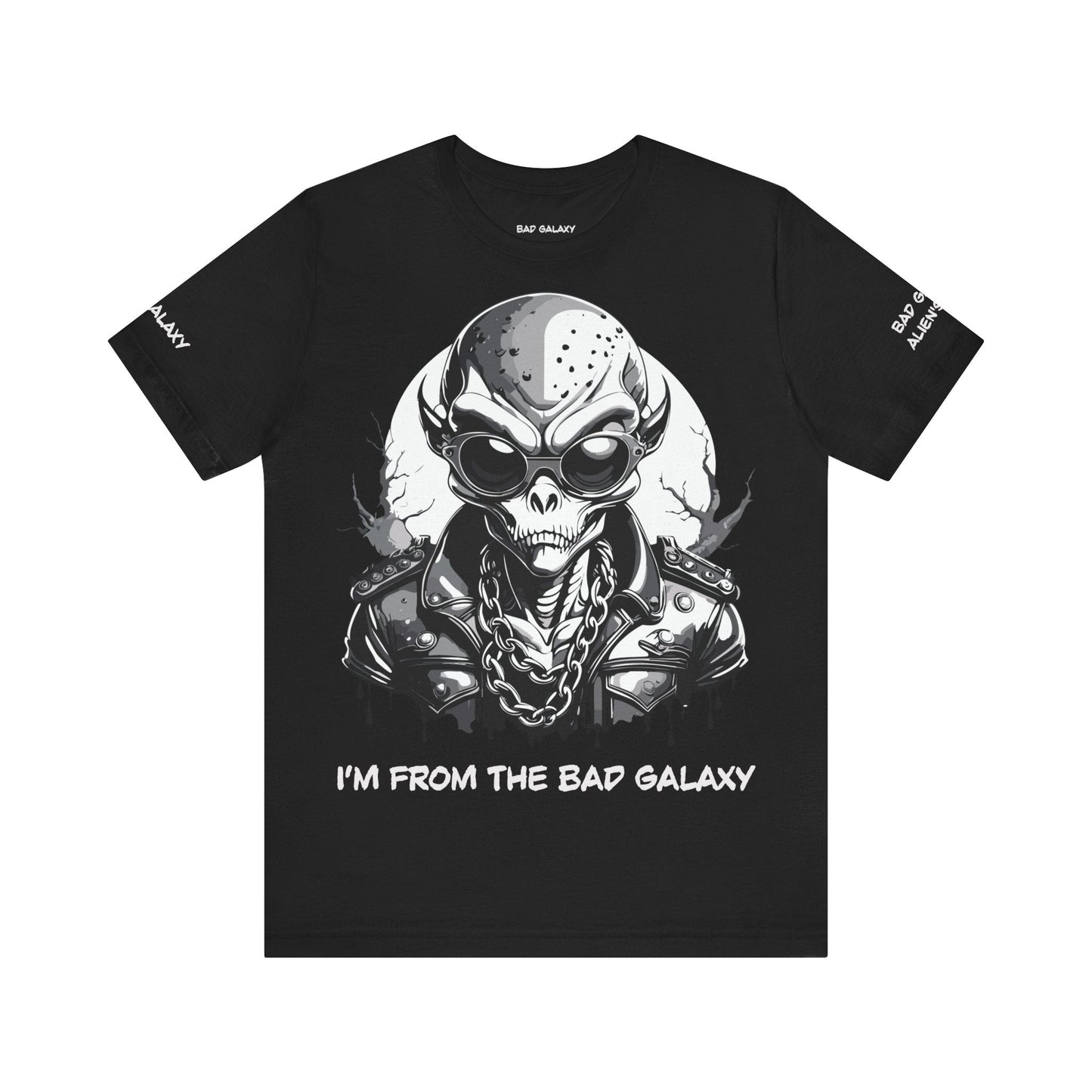 Alien Tee Shirt From Bad Galaxy 100 Percent Cotton Made to Order Eco Friendly Non Toxic Inks
