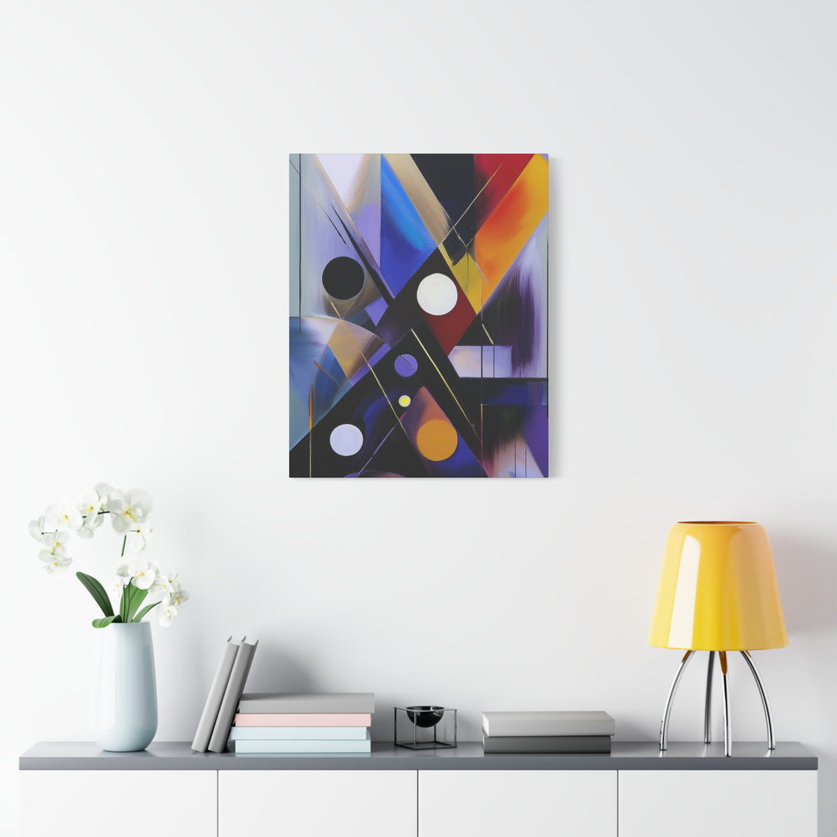 Colors Abstract Painting Print Canvas 20x24,20x30,24x30, 24x32,24x36,30x40, 32x48,36x48,40x60 Pine-Wood Inner Frame ABS-35