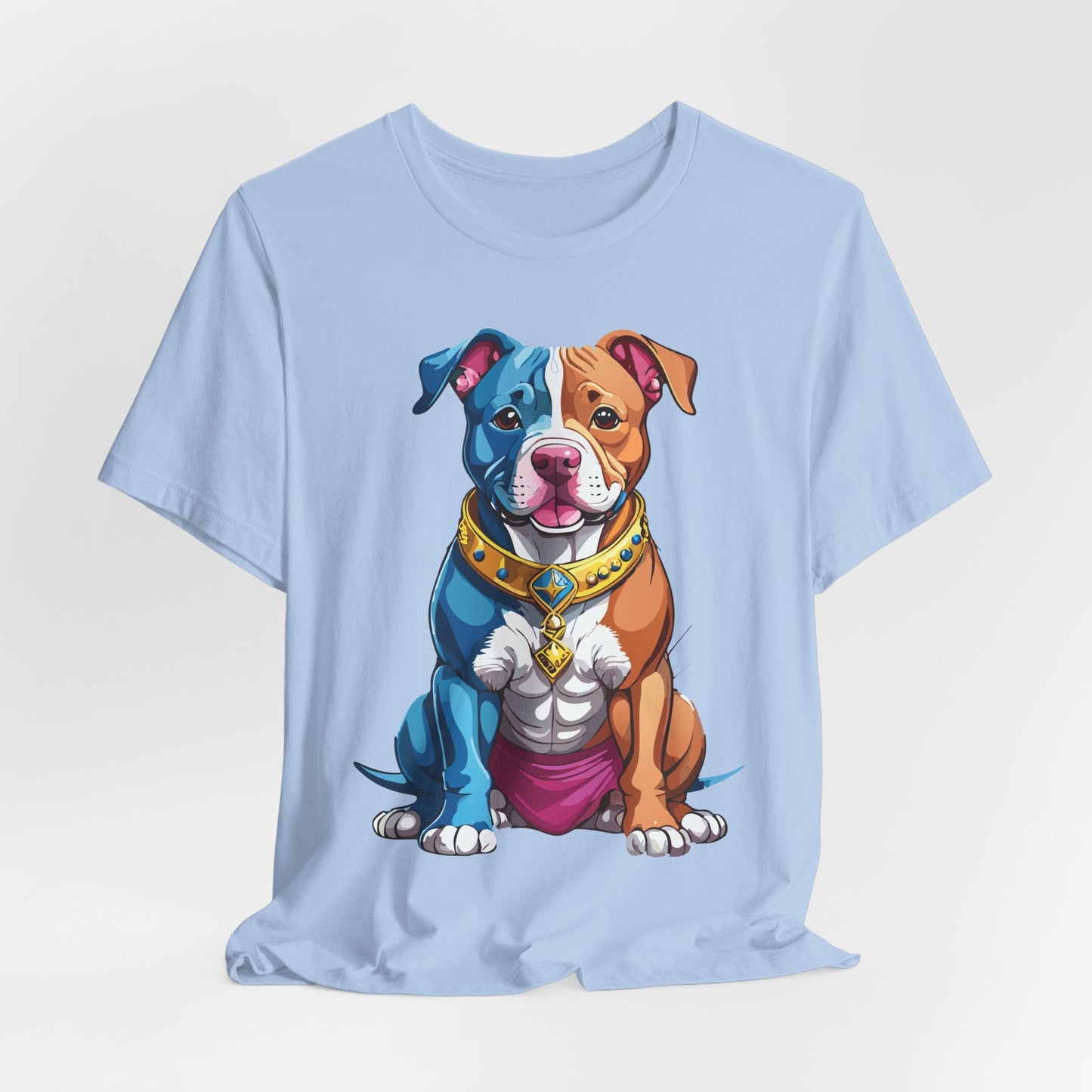 Unisex Animal Shirt Art Design Tee With Wild Animals Print Short Sleeve Jersey Tee