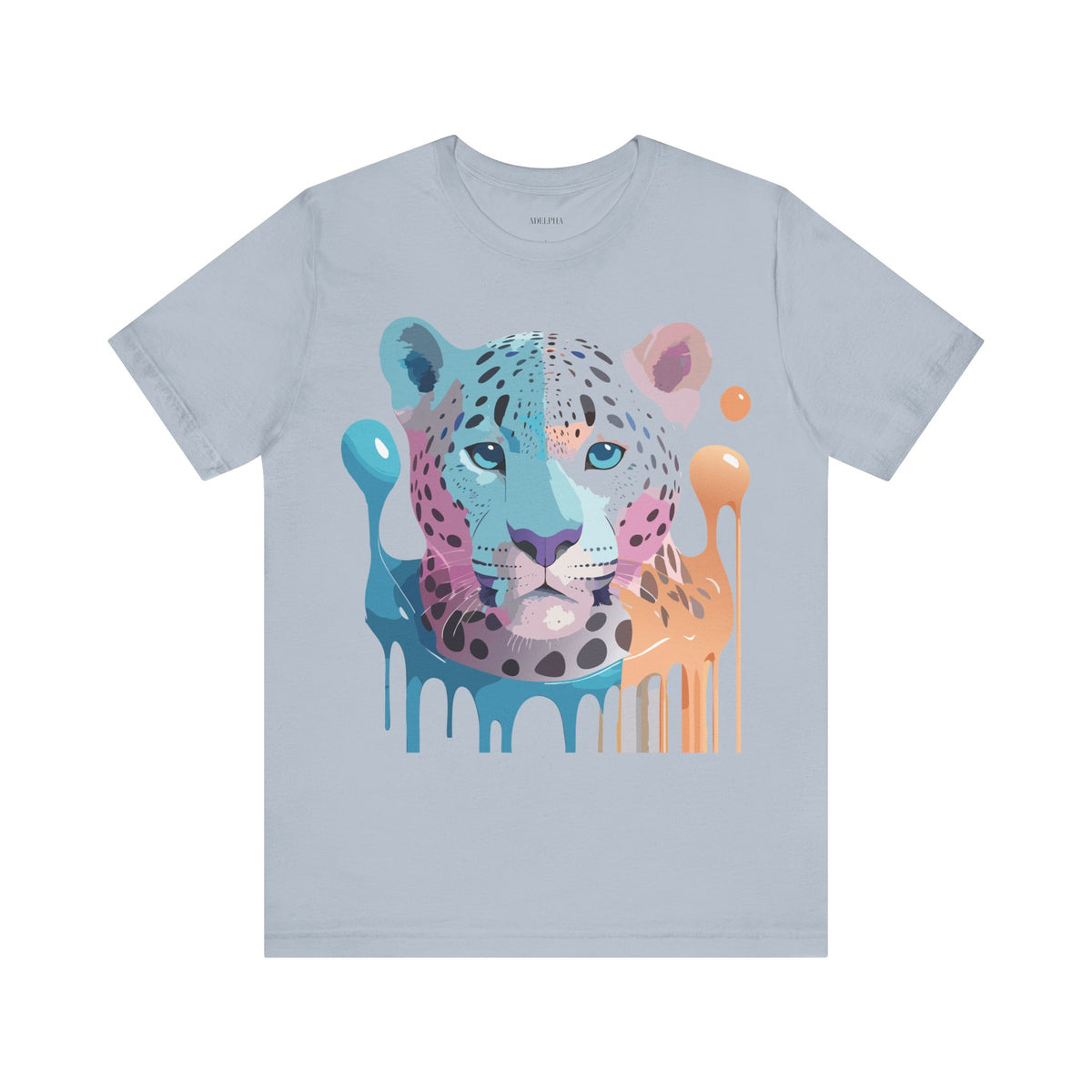 Cheetah Graphic Unisex Cotton Bella+Canvas Tee with Art Animal Design e4