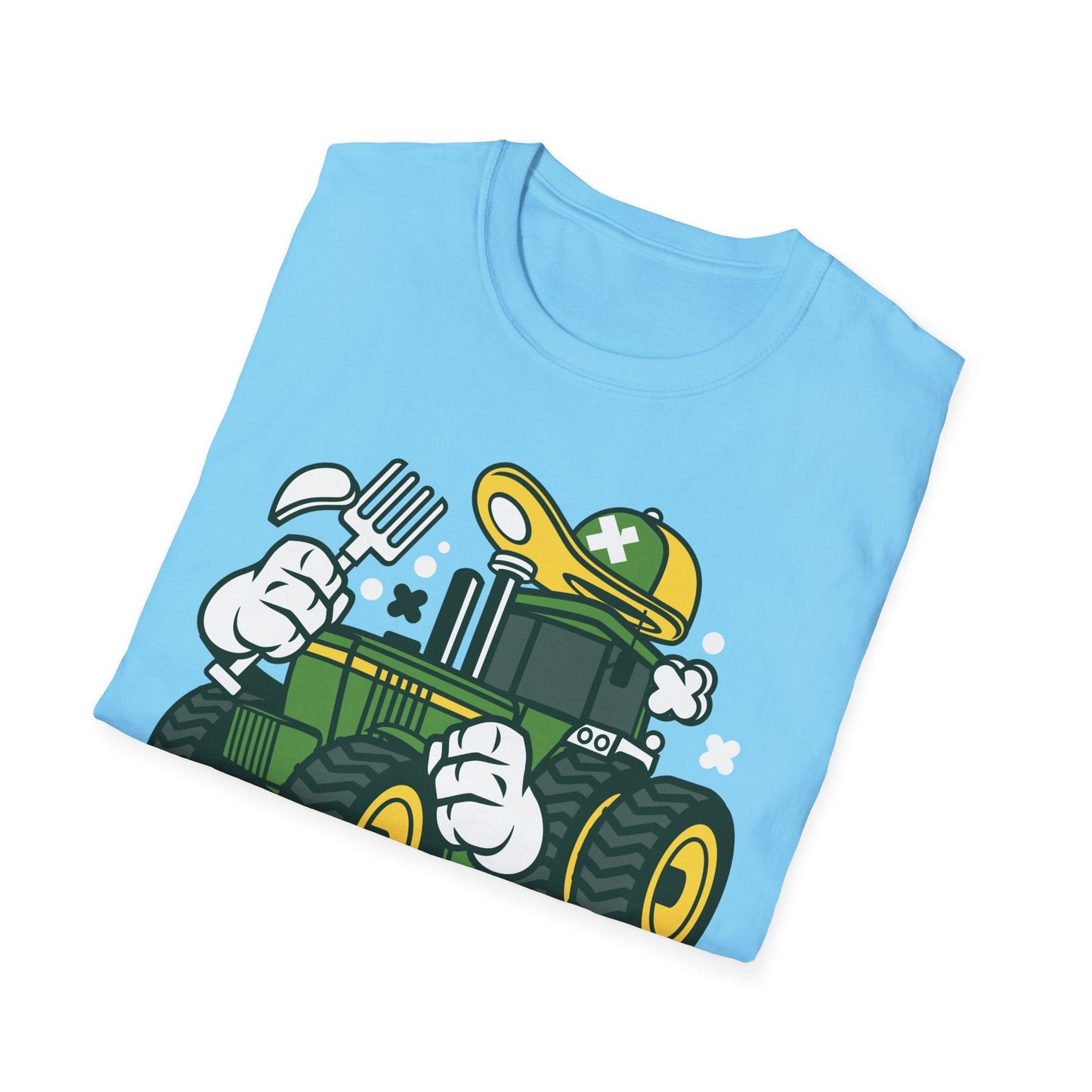 Cartoon T Shirt Animation Tee Funny Design Unisex Softstyle Cotton Shirt 64000 Comfort
