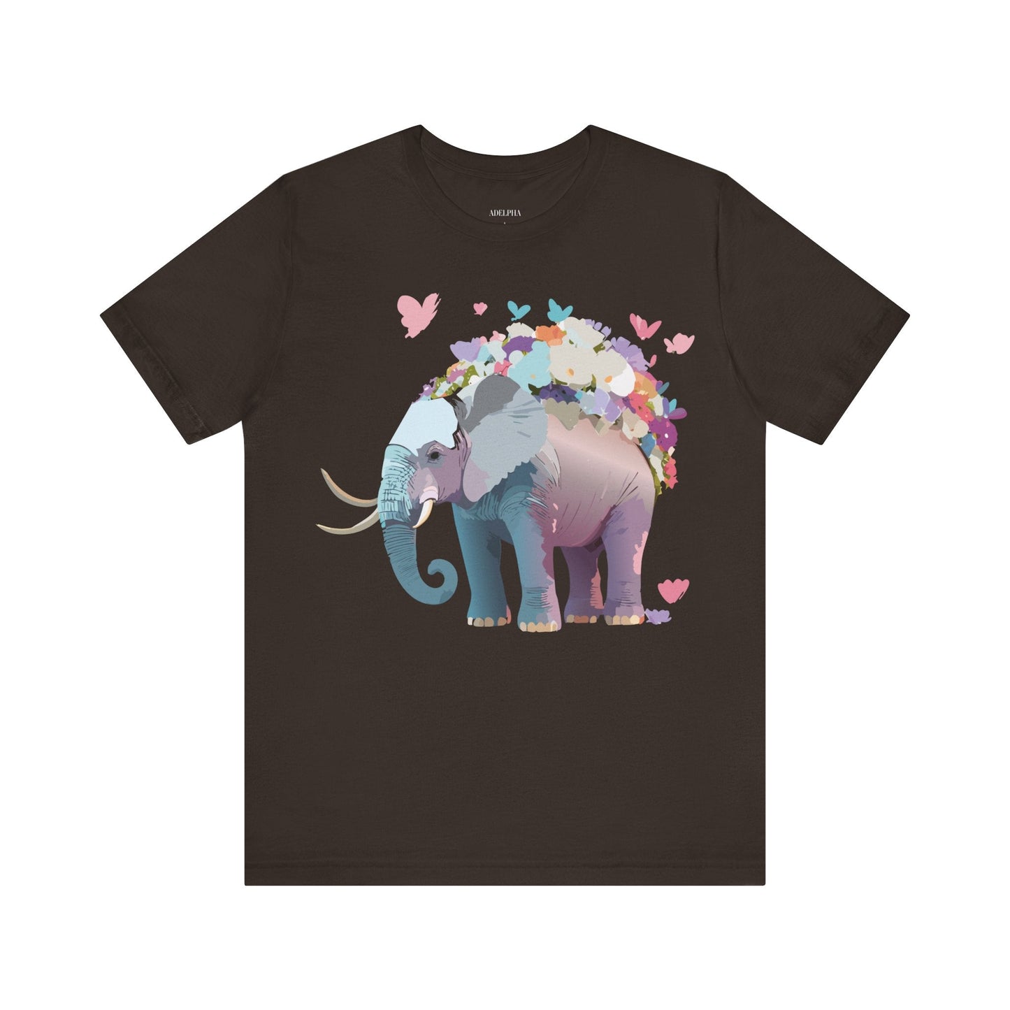 Elephant Shirt Graphic Tee Unisex Vintage Inspired Art Design By Adelpha Original Artwork