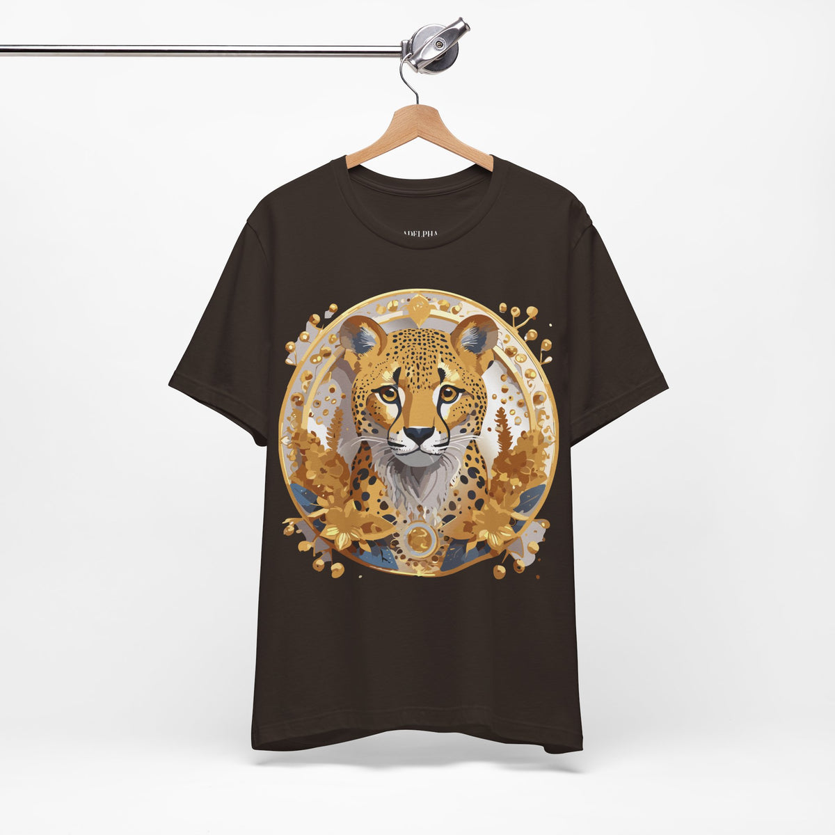 Medallion Graphic Unisex Cotton Bella+Canvas Tee with Floral Art Design m76