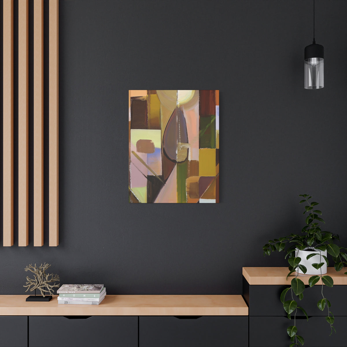 Abstract Geometric Painting Print Canvas 20x24,20x30,24x30 24x32,24x36,30x40 32x48,36x48,40x60 Pine-Wood Inner Frame ABS-55