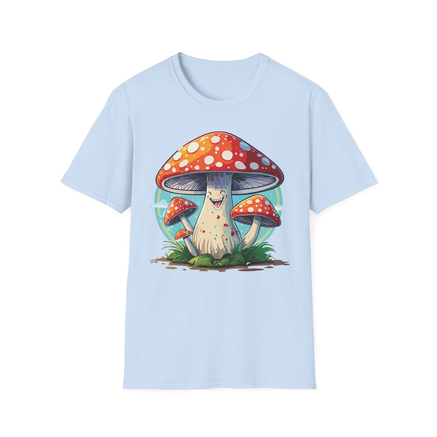 Mashroom Tee Shirt Unisex Funny Mashroom Design Softstyle Cotton Tee For Everyday Comfort