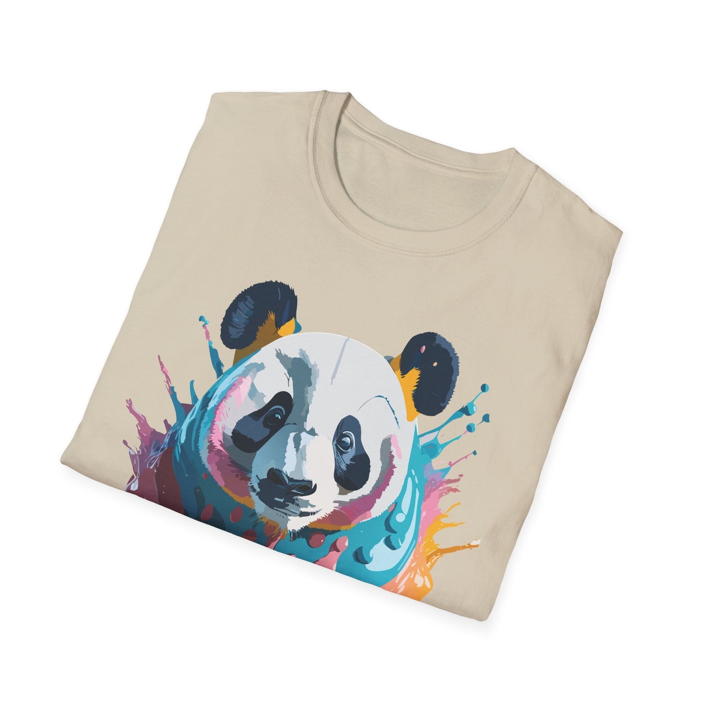Panda Shirt Unisex T Shirt Gildan Softstyle 64000 Panda Graphic Animal Tee 100 Percent Cotton