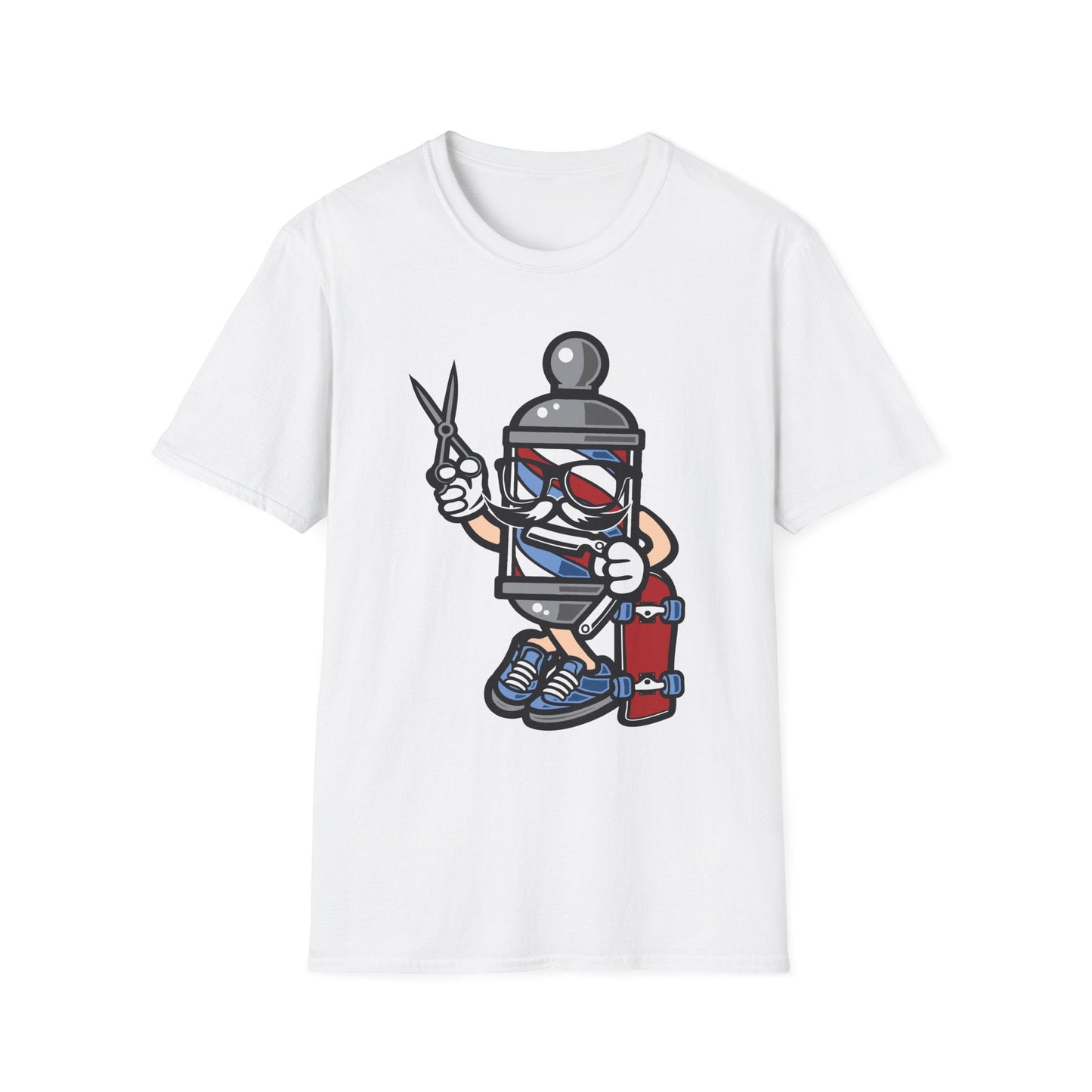Cartoon Animation T Shirt Unisex Funny Tee Cotton Gildan Softstyle 64000 Comfortable Wear