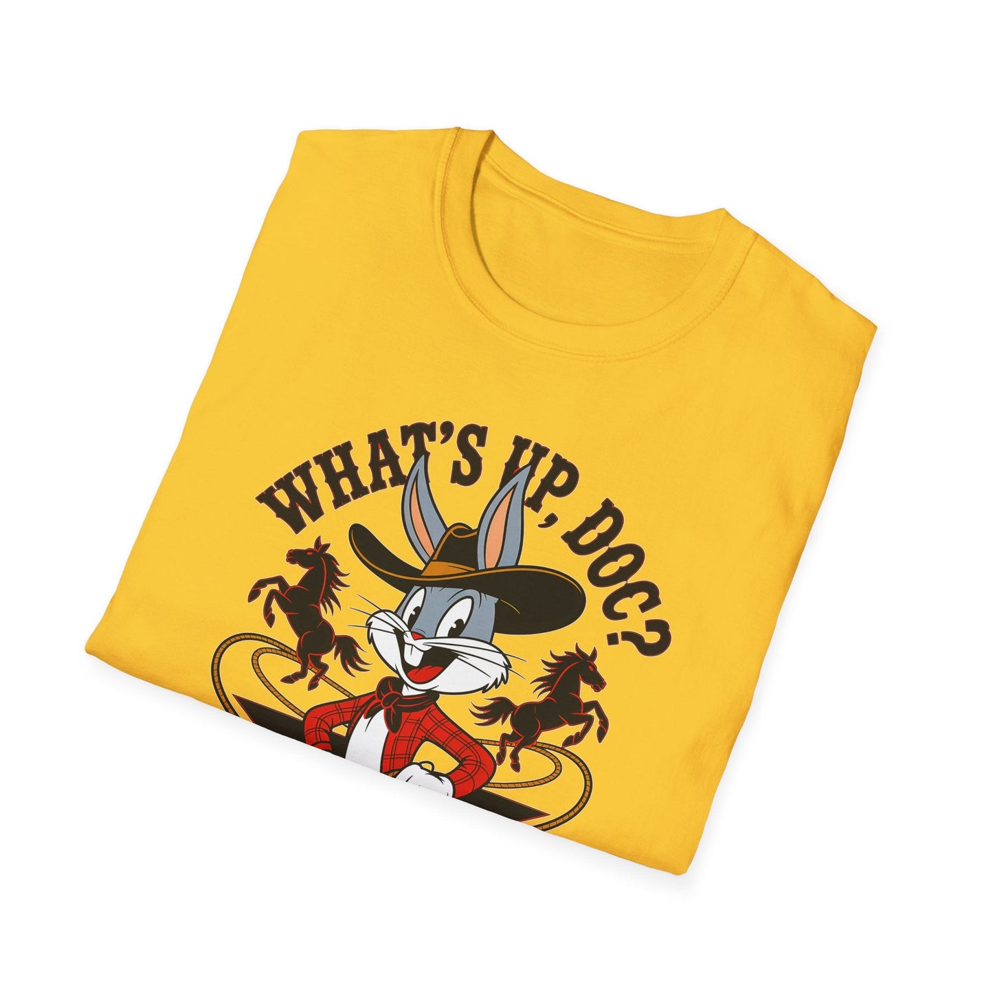 Bugs Bunny Shirt Unisex Cartoon T Shirt With Animation Design Softstyle Gildan 64000