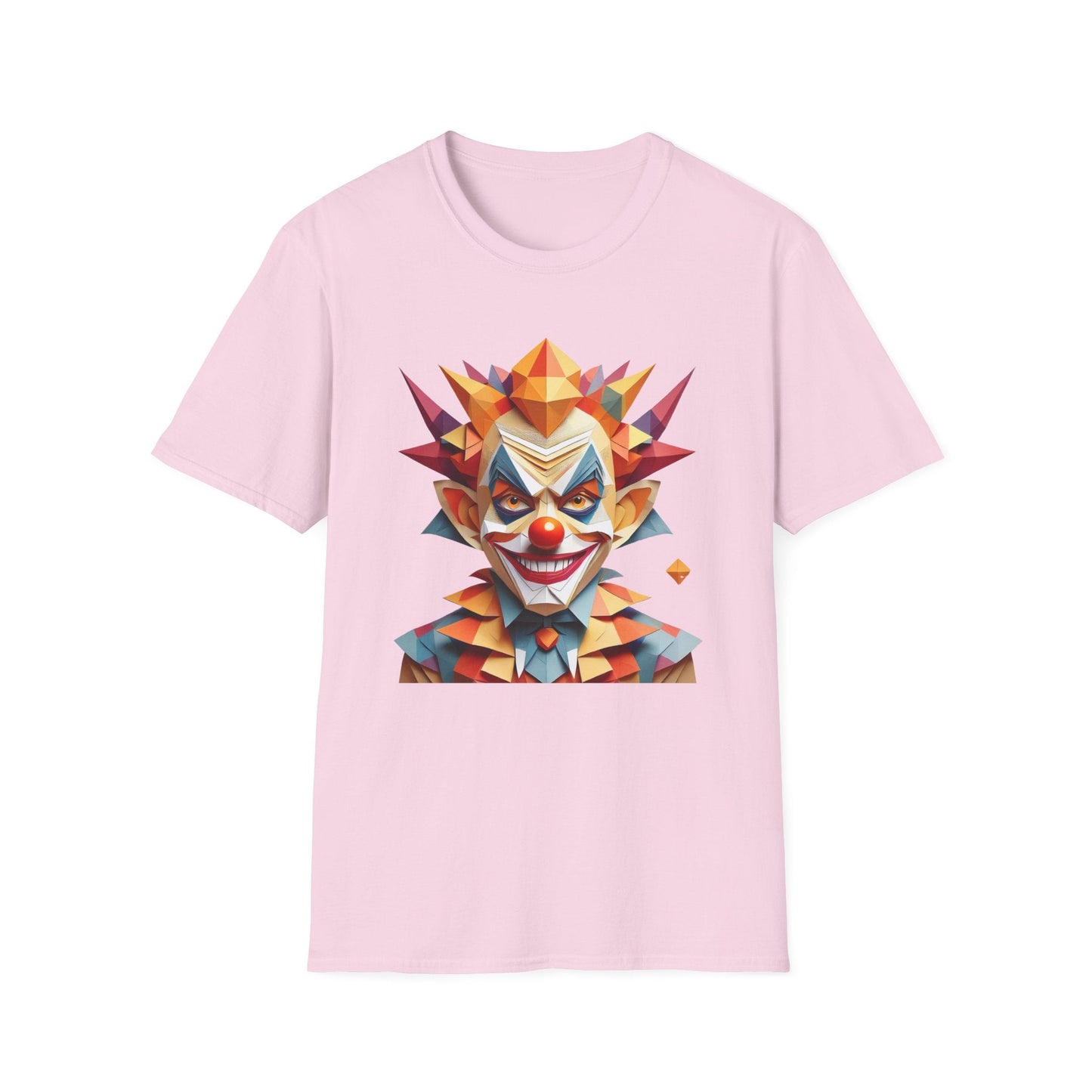 Unisex Clown Shirt With Funny Man Scary Man Circus Theme Tee Gildan Softstyle 64000