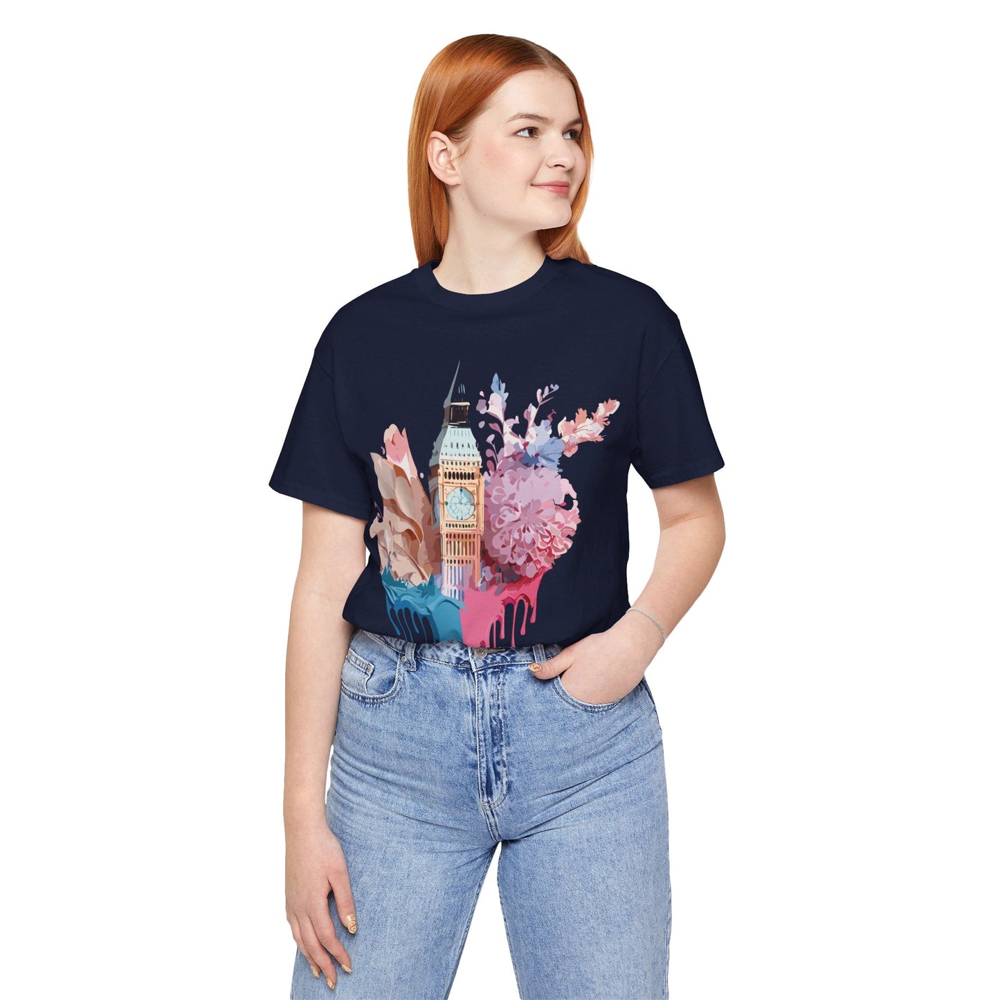 Adelpha Unisex London Tour Graphic Tee With Vintage Inspired Artwork Short Sleeve