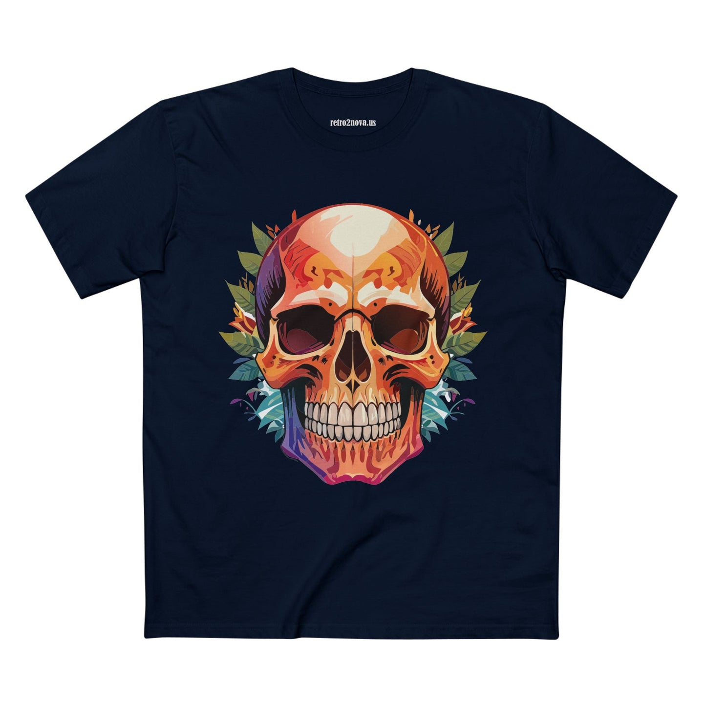 Skull Shirt And Skeleton Shirt Unisex Premium Cotton Tee Original Art Design Retro2Nova