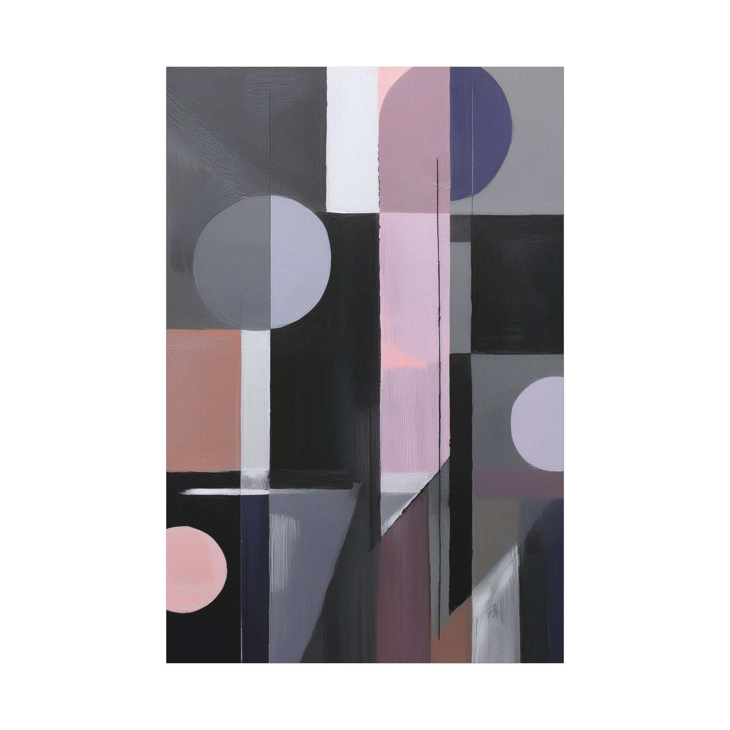 Abstract Geometric Painting Print Canvas 20x24,20x30,24x30 24x32,24x36,30x40 32x48,36x48,40x60 Pine-Wood Inner Frame ABS-48