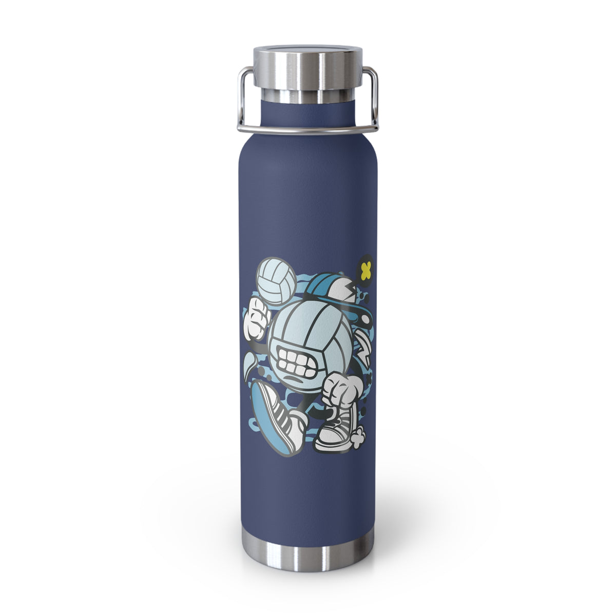 22oz Copper Insulated Water Bottle with Cartoon Design - CV42