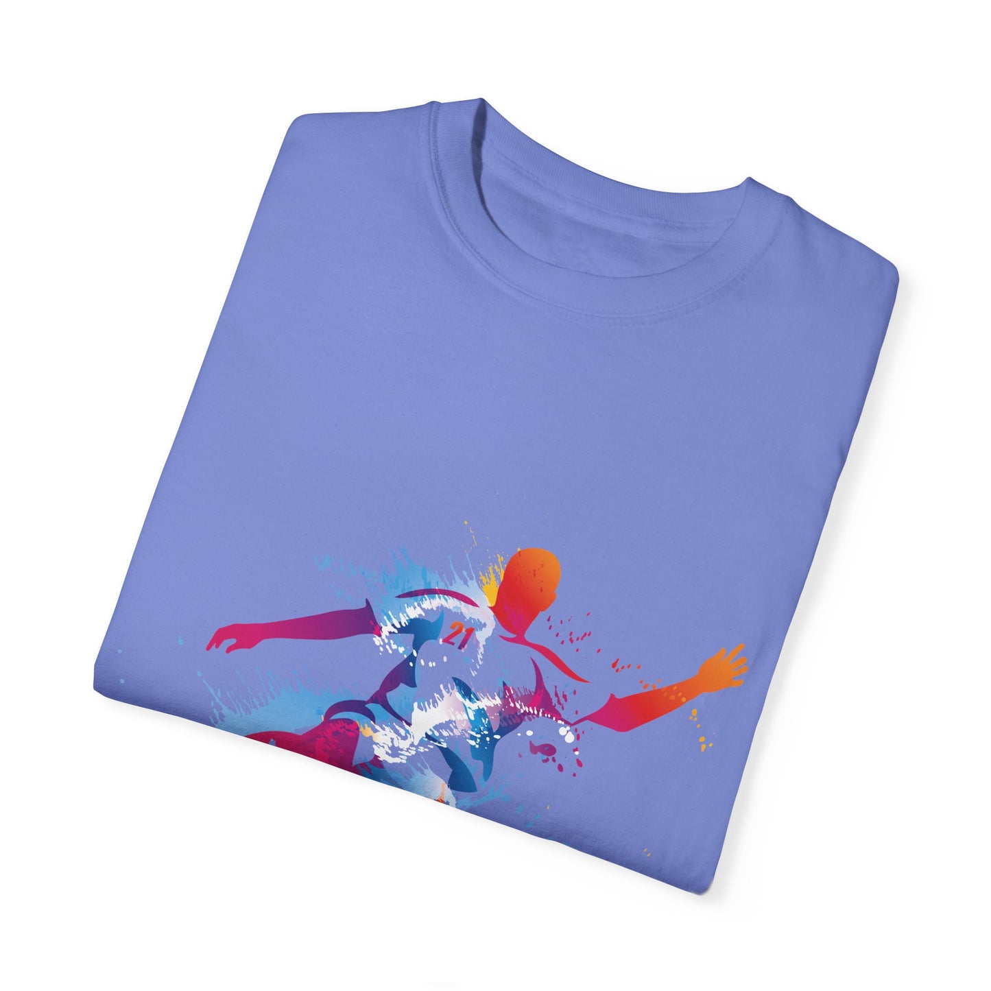 Unisex T-shirt with sports art design