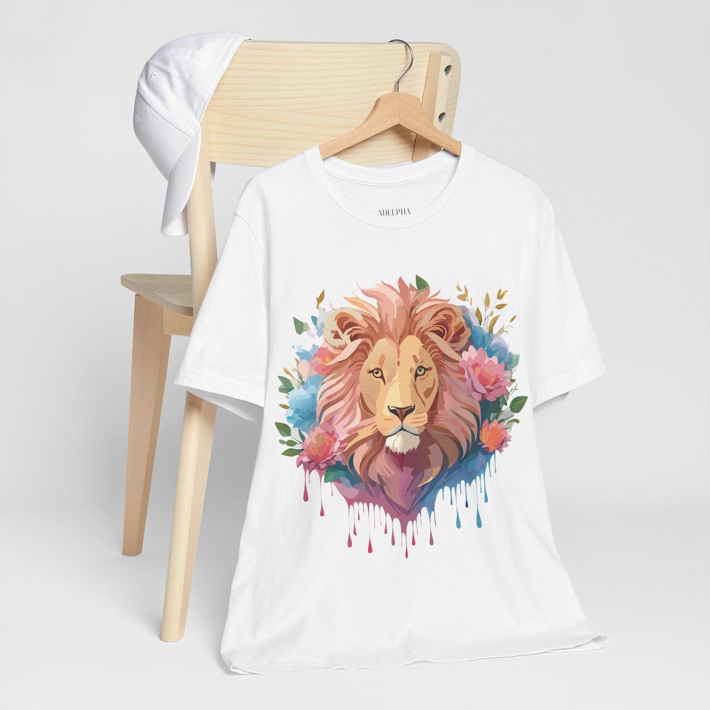 Lion Graphic T Shirt Unisex Short Sleeve Tee Vintage Inspired Adelpha Artwork Apparel