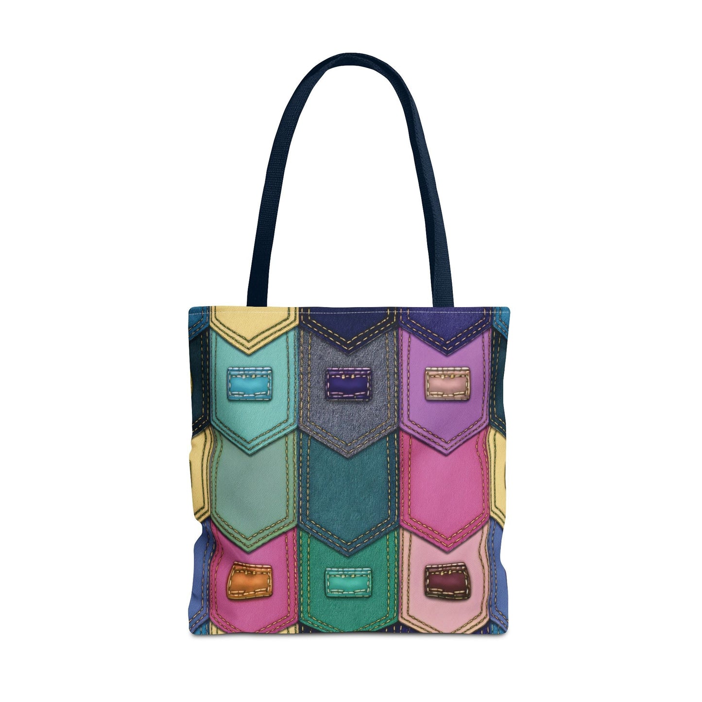 Denim Canvas Bag, Tote Bag Denim Printify