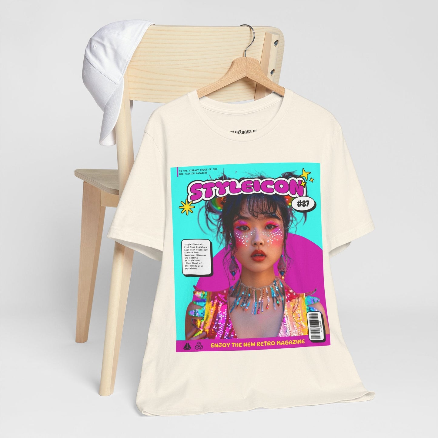 Magazine Cover Shirt Unisex Jersey Short Sleeve Tee Lightweight Breathable Fabric