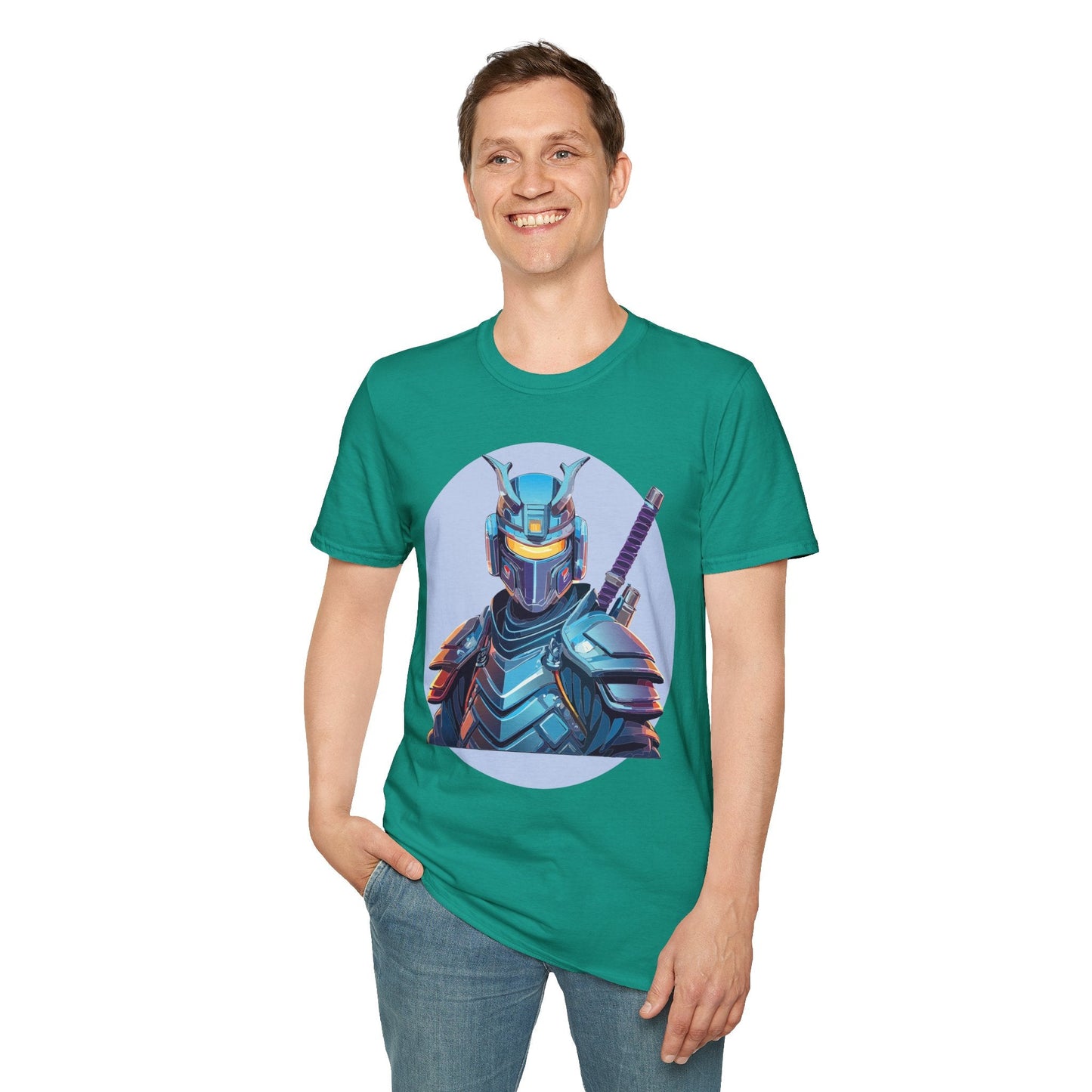 Samurai Shirt Unisex Softstyle Tee 64000 Gildan 100 Percent Ring Spun Cotton Comfort Fit