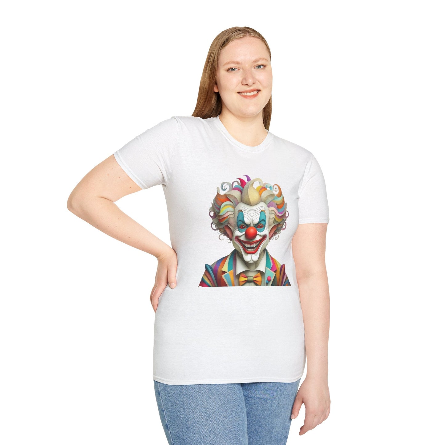 Clown Shirt Unisex T Shirt With Funny Man Circus Motif And Scary Man Design Graphic Print