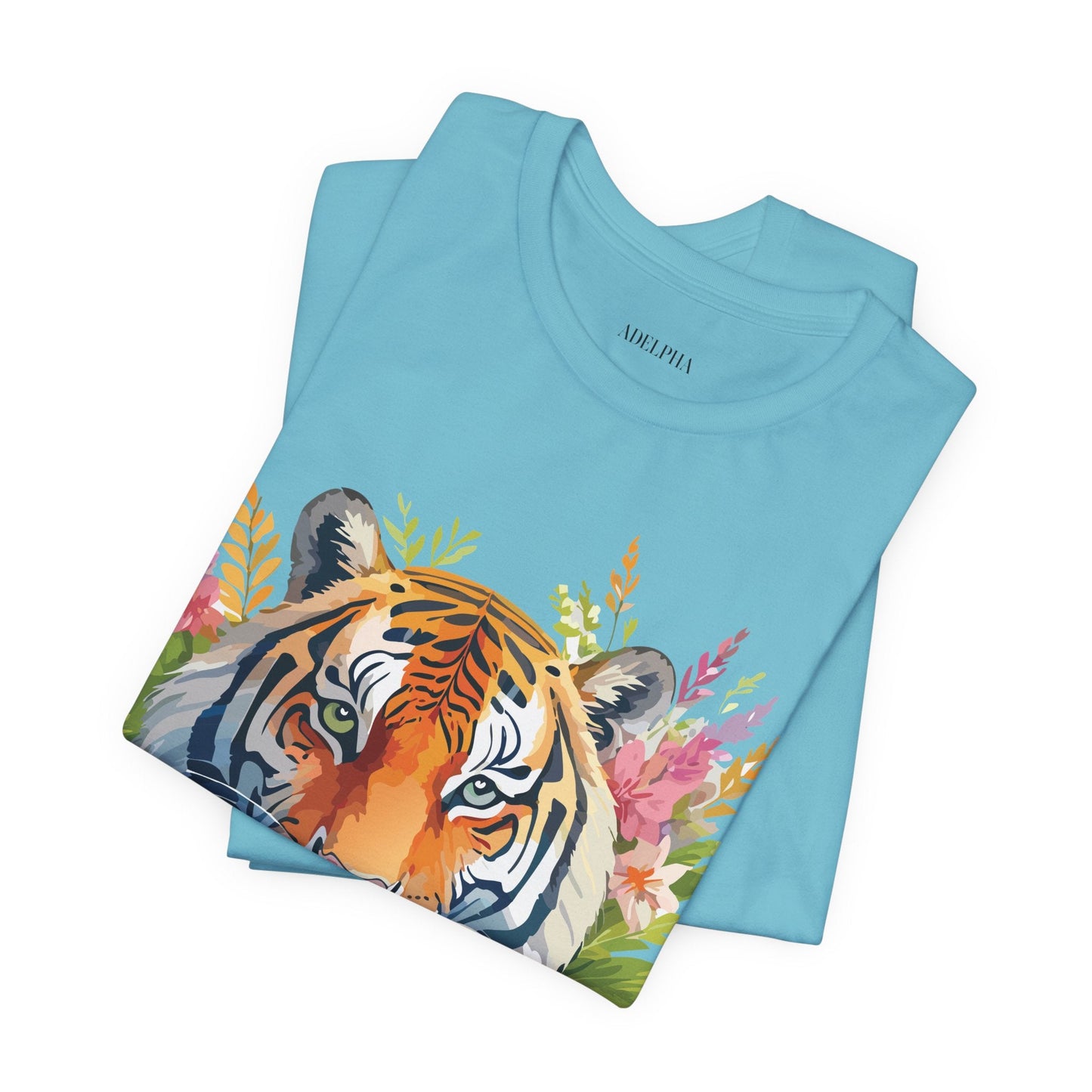 Tiger Graphic Tee Unisex Vintage Style Shirt With Original Adelpha Artwork Premium Quality