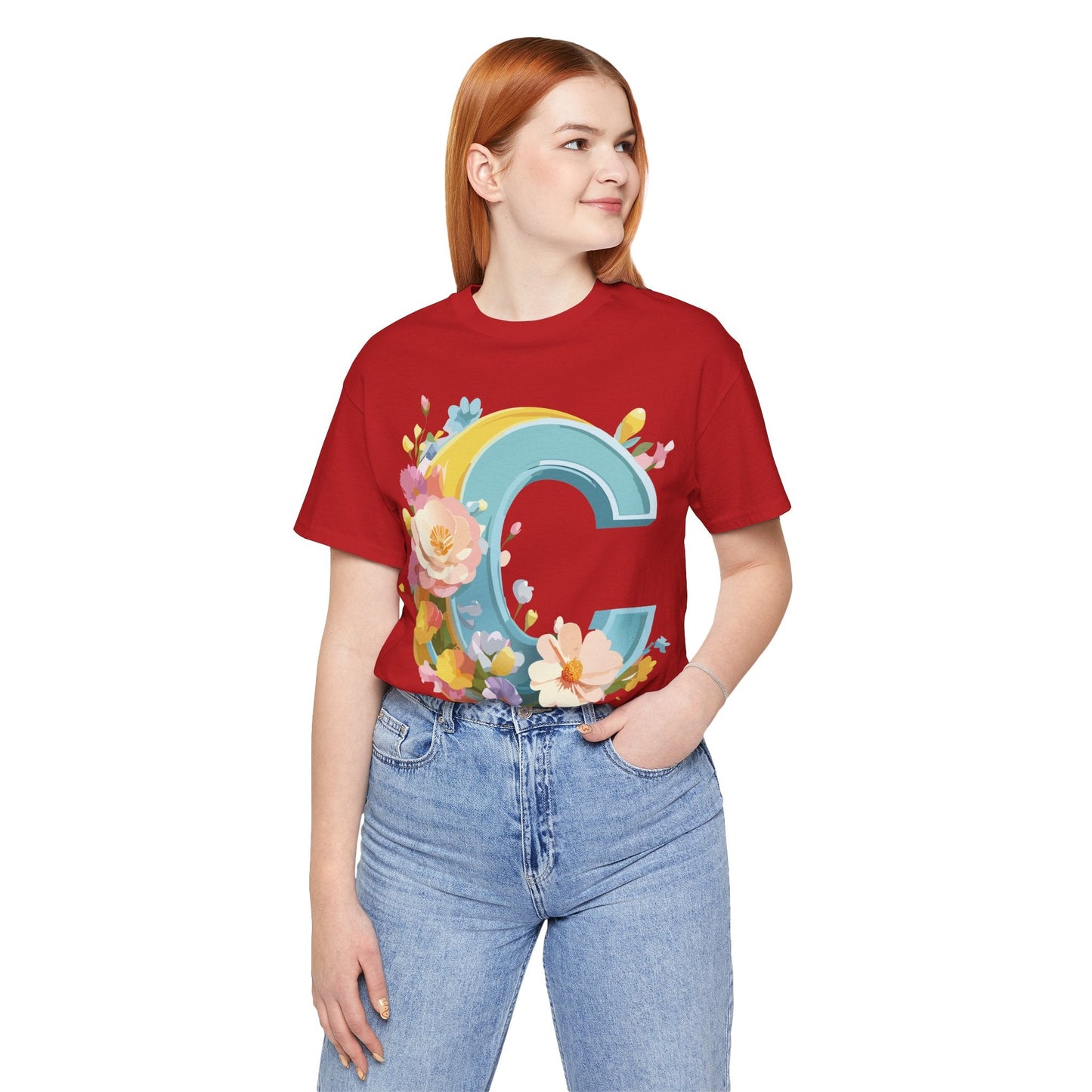 Adelpha Letter C Shirt Graphic Tee Unisex Short Sleeve Art Design Vintage Inspired Casual Wear