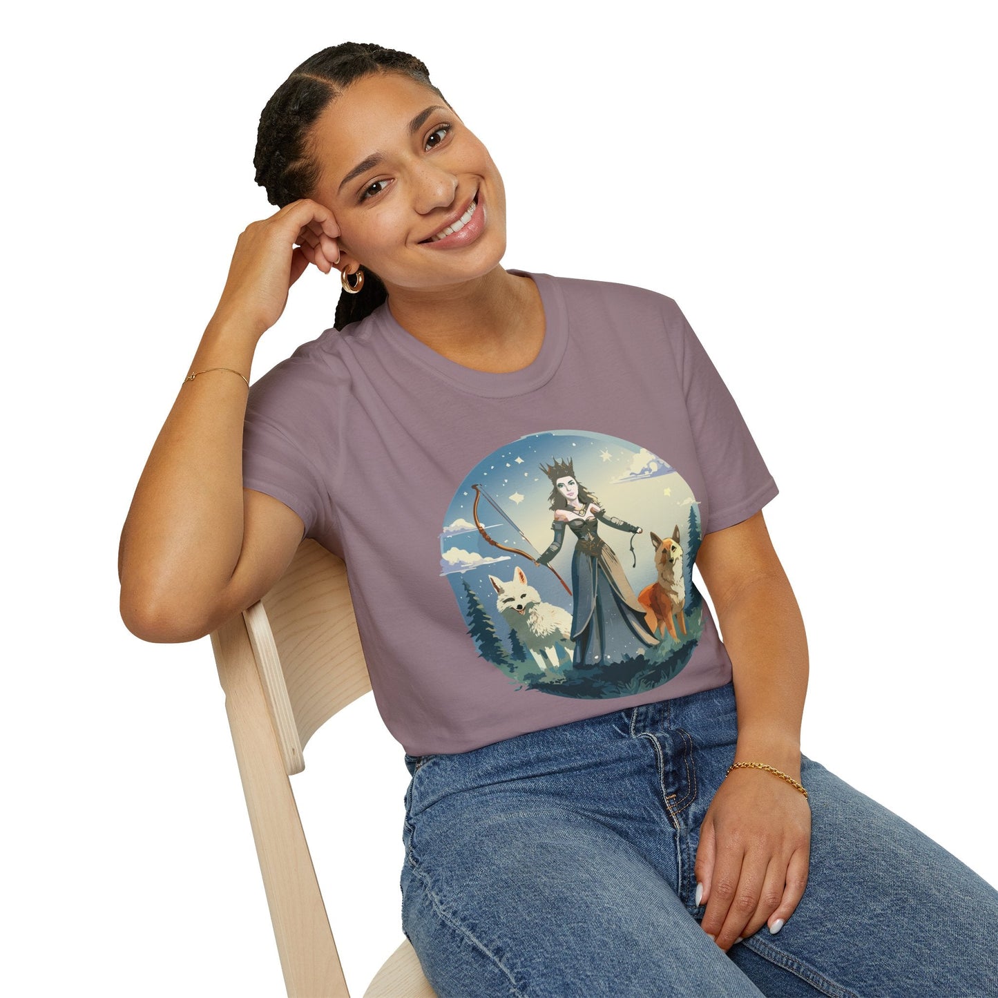 Women Graphic T Shirt Art Design Tee Unisex Softstyle Cotton Gildan 64000 Premium Comfort