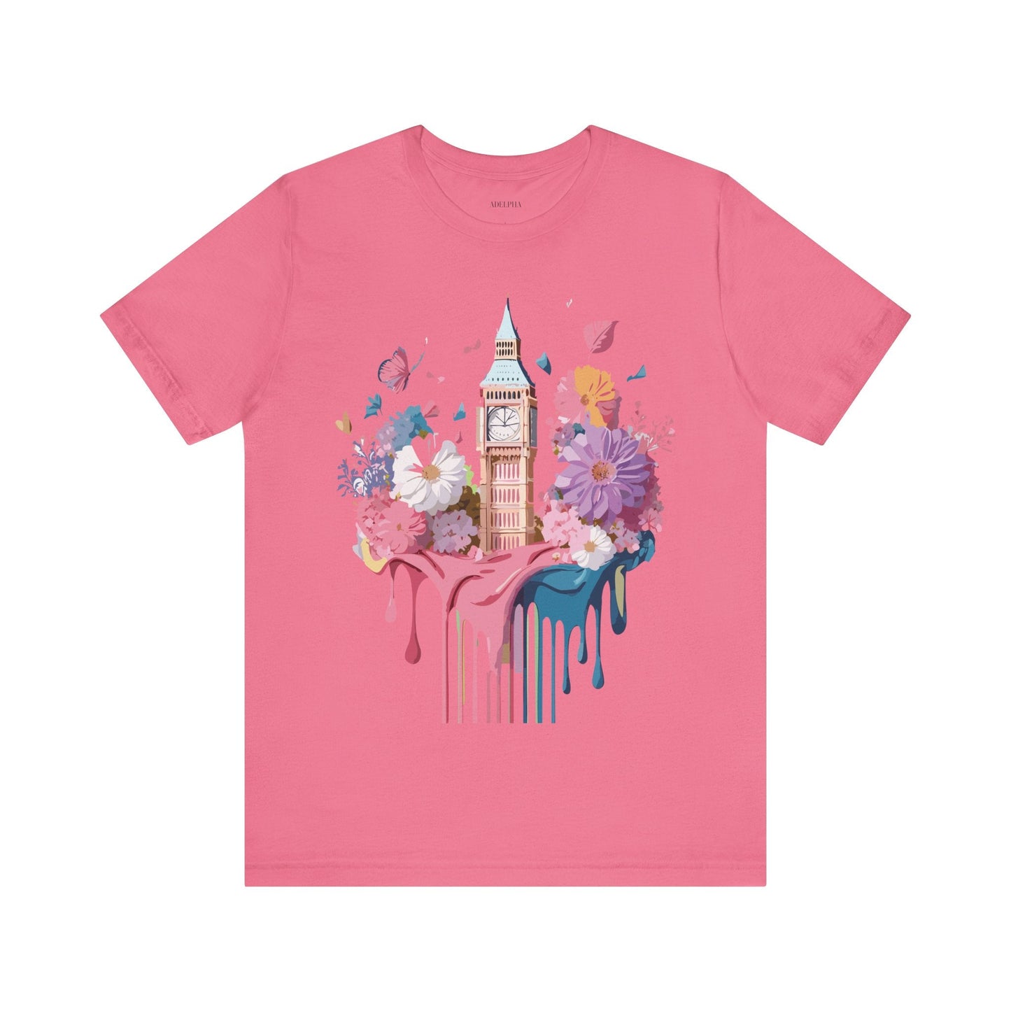 Adelpha London Tourist Unisex Graphic Tee Vintage Inspired Art Design Short Sleeve Shirt