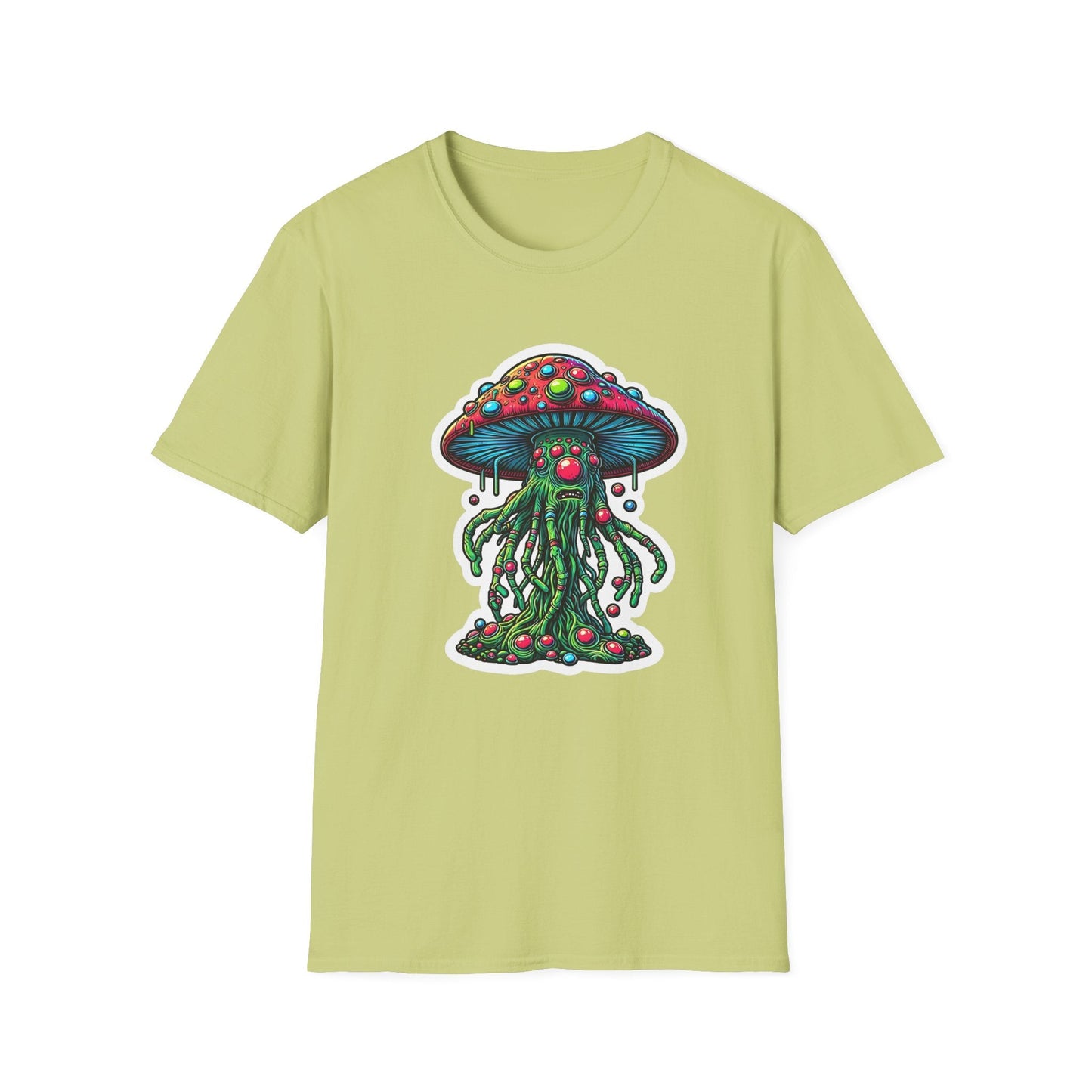 Mashroom Tee Shirt Unisex Funny Mashroom Shirt With Fungus Art Design Gildan Softstyle 64000