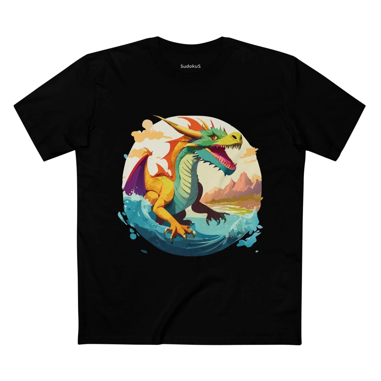Dragon Graphic Unisex 100 Cotton Staple Tee 24
