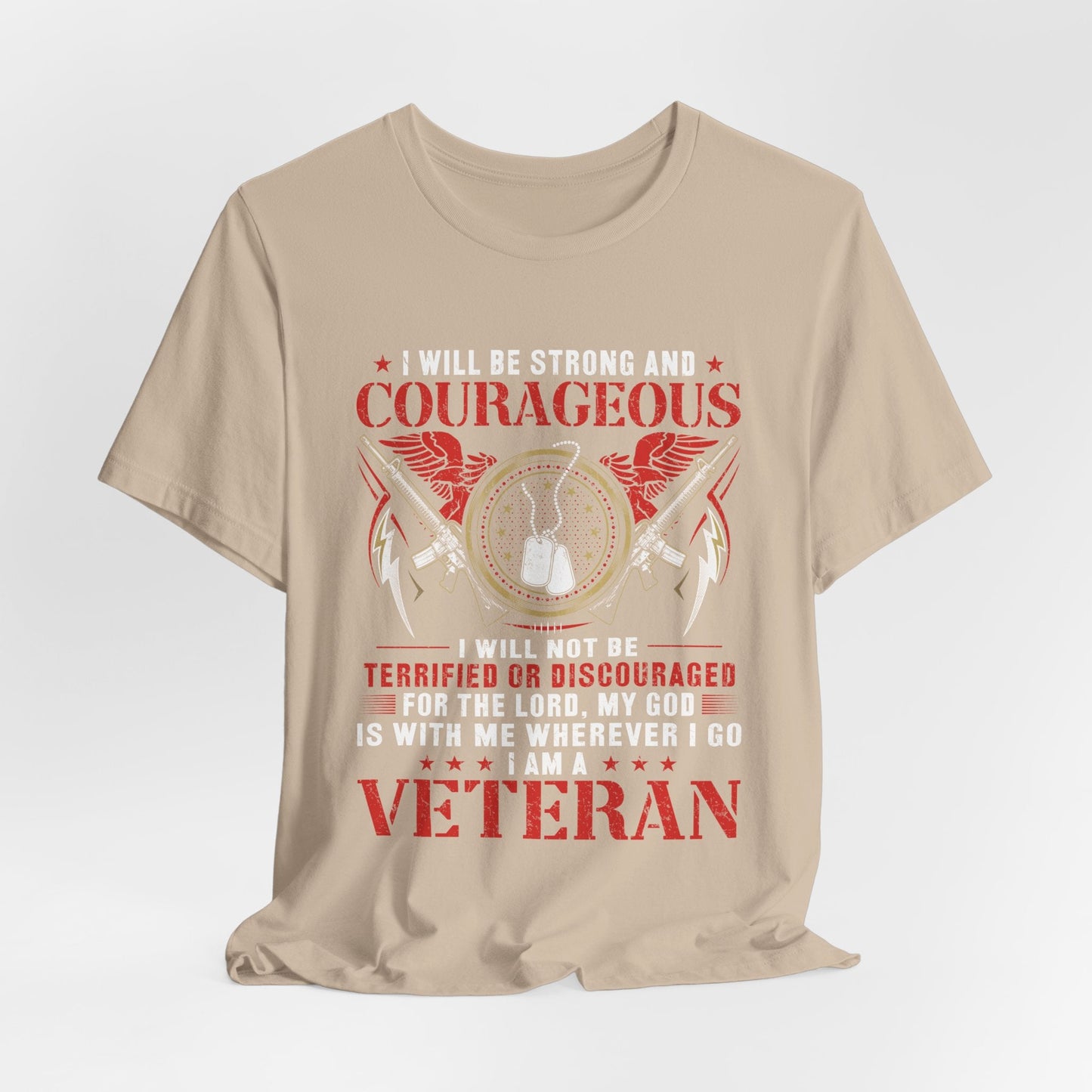 Army Veteran Patriotic Graphic Design Unisex Cotton T-Shirt v37