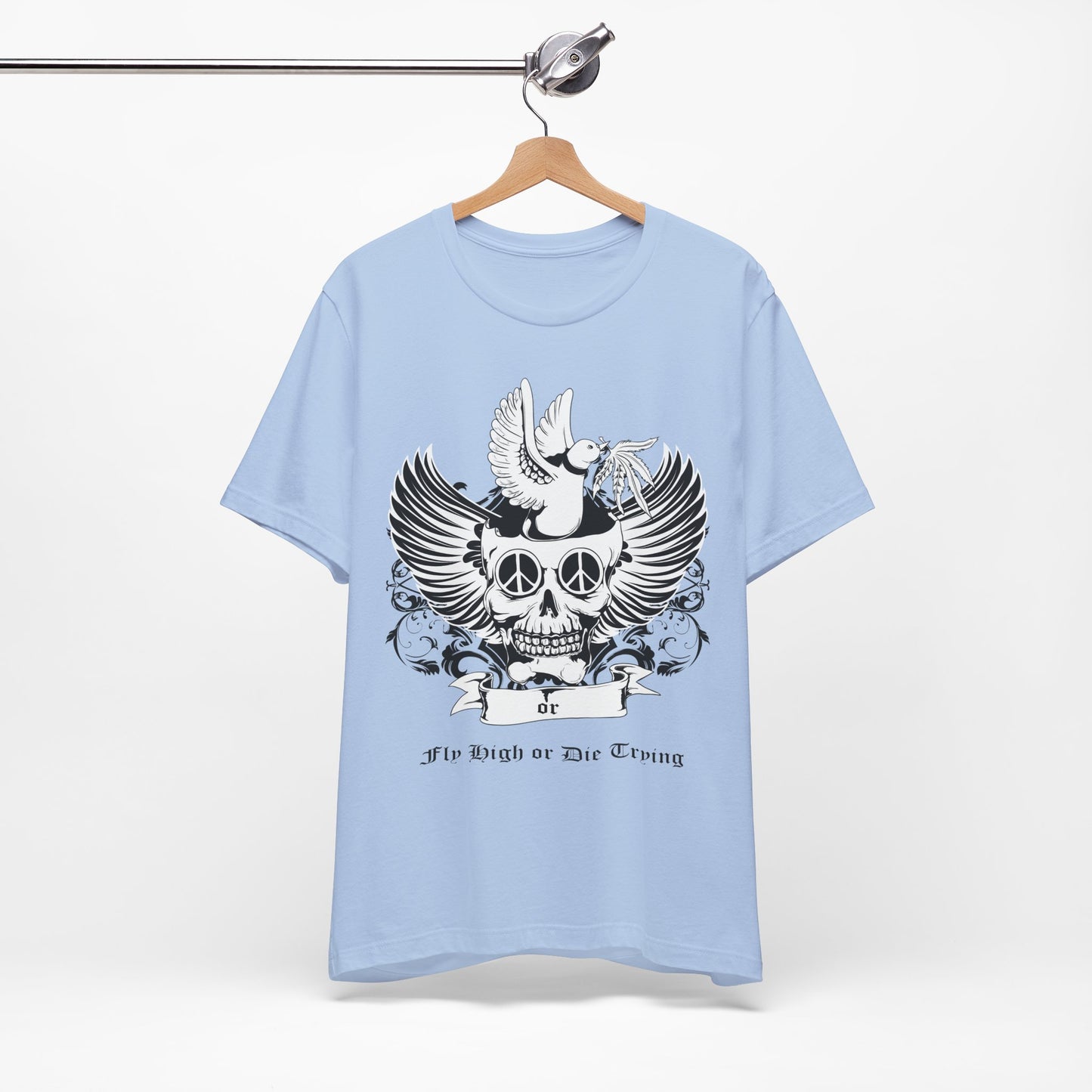 Bird Skull Graphic Design Tee, Skull Shirt, Vintage Tees, Art Design T-Shirt, Vintage Graphic Tee, Art Shirts with Skulls