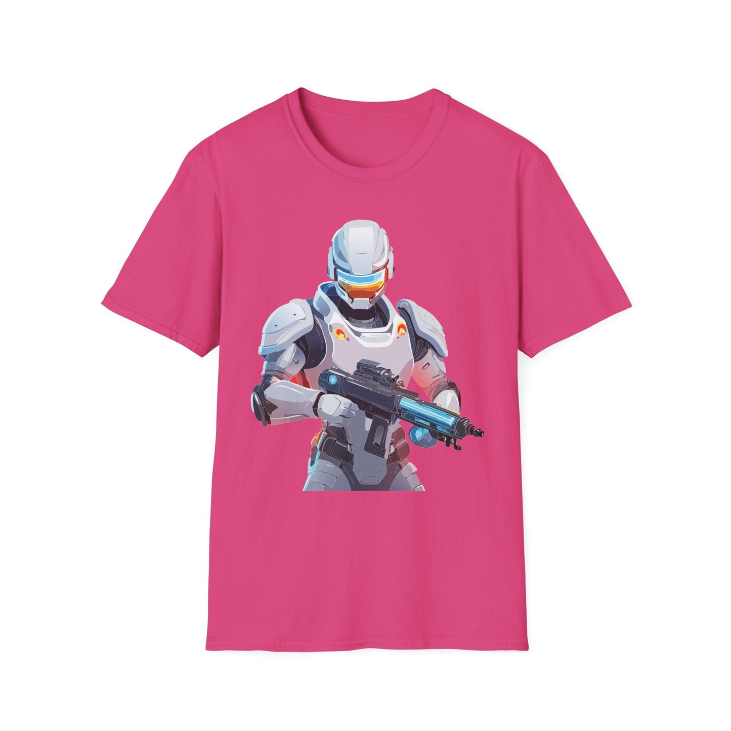 Robocop Themed Unisex Softstyle T Shirt With Robocop Art Design Cotton Tee Premium Comfort