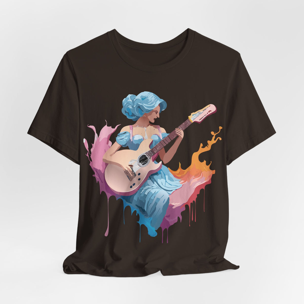 Music Graphic Unisex Cotton Bella+Canvas Tee with Art Design m94