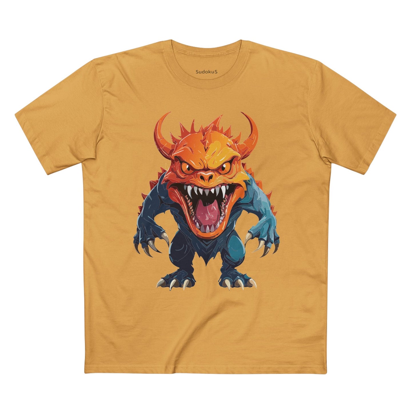 Cartoon Monsters Graphic Unisex 100 Cotton Staple Tee 27