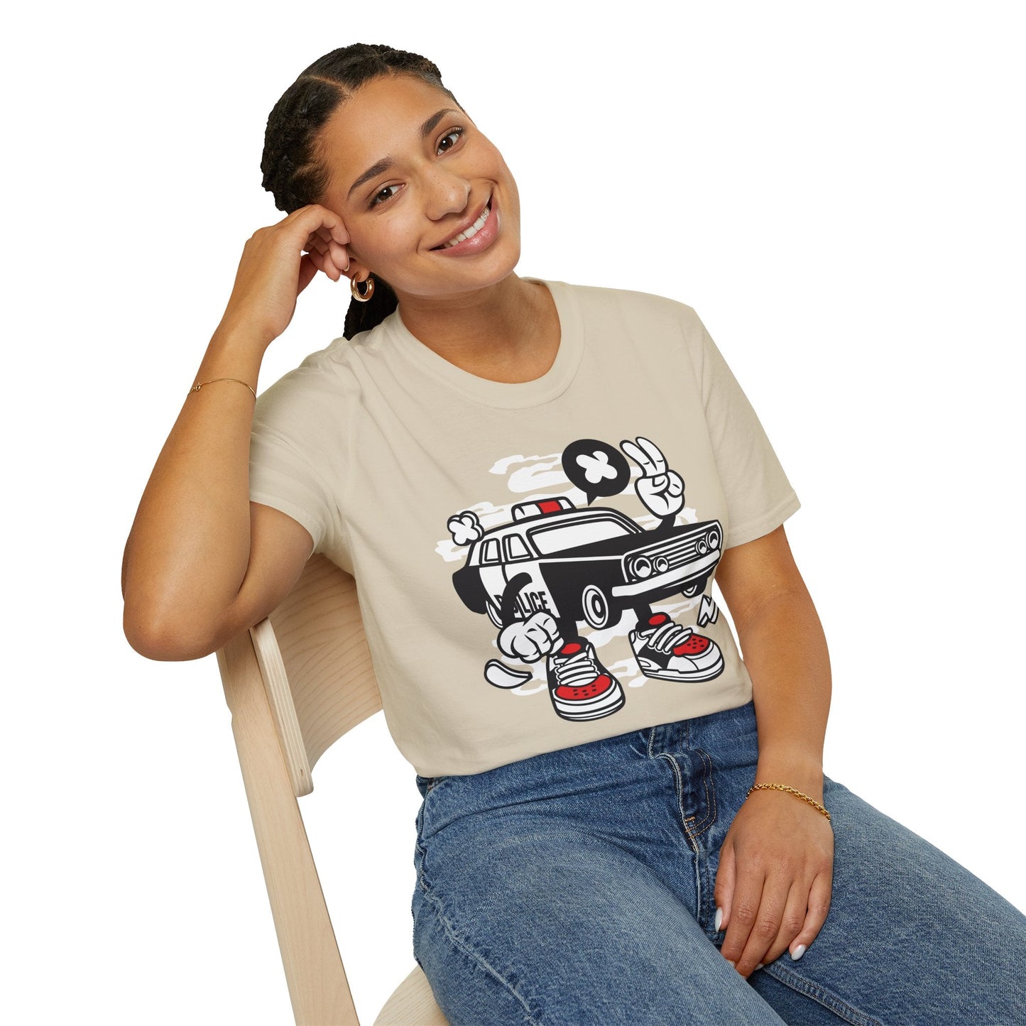 Cartoon T Shirt Animation Tee Funny Unisex Gildan Softstyle 64000 Cotton Tee Comfort