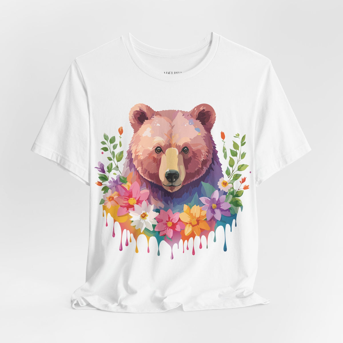 Bear Graphic Design Tee Bella+Canvas Unisex 100 Cotton Tee Shirt a121
