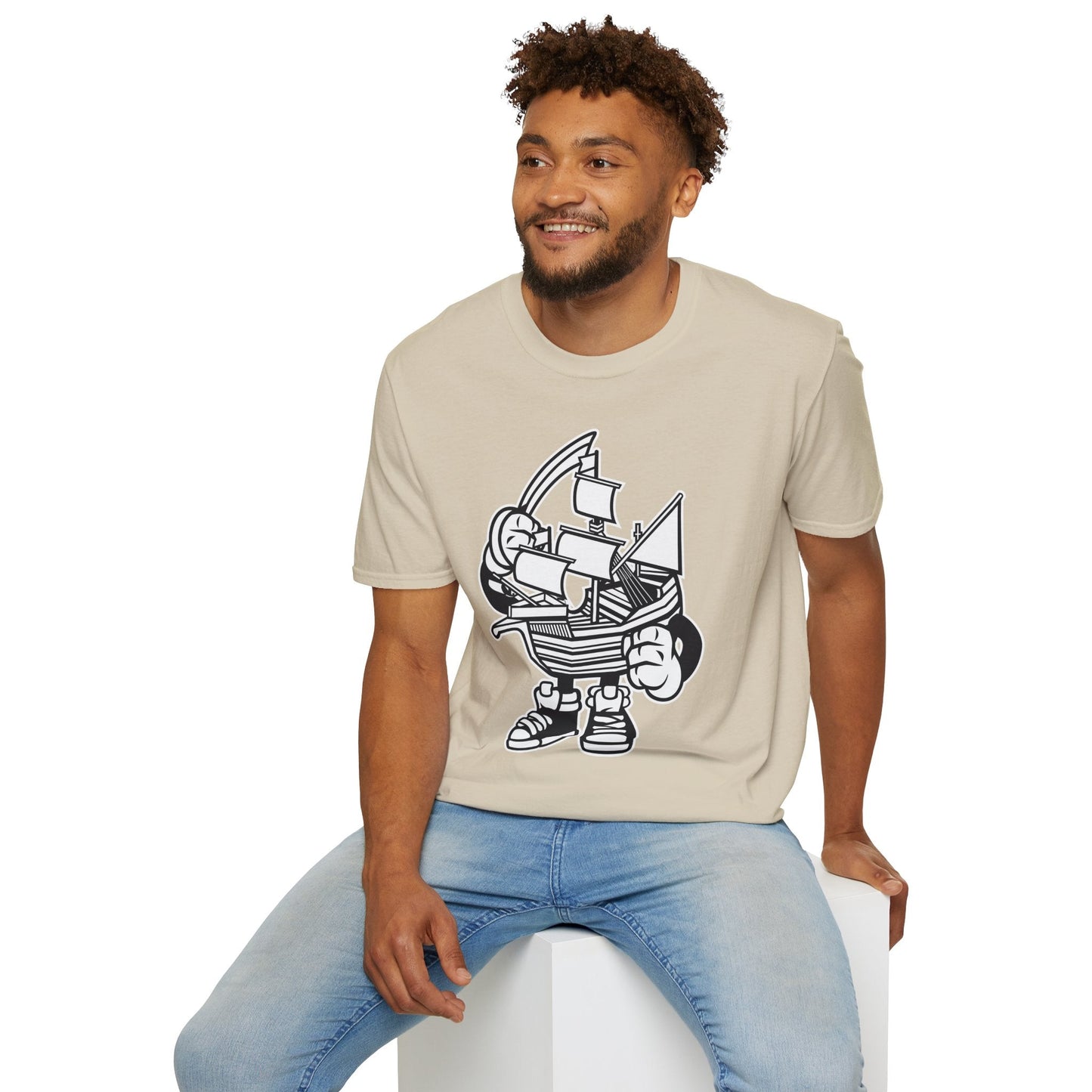 Cartoon T Shirt Animation Tee Funny Unisex Gildan Softstyle 64000 Cotton Art Design