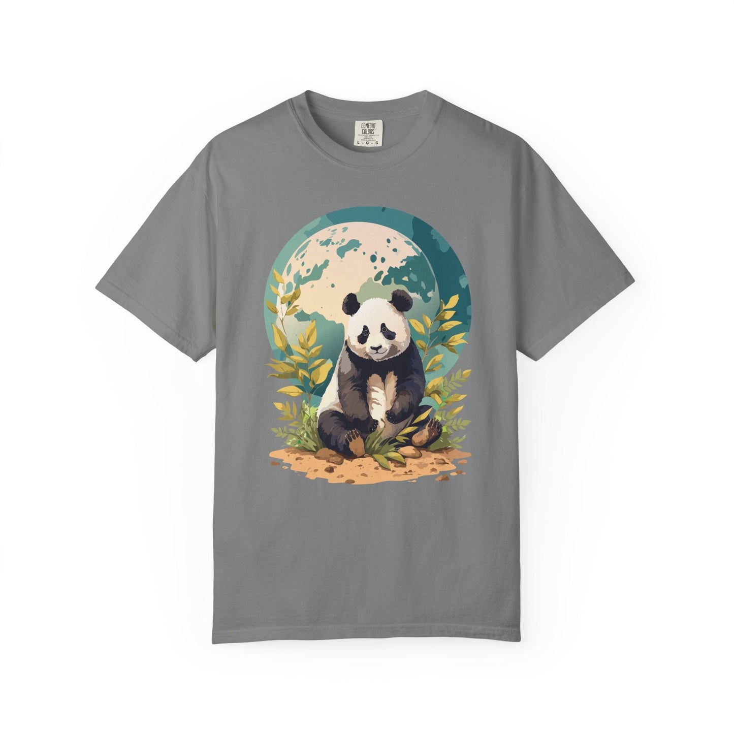 Panda Portrait Graphic T-Shirt Unisex Cotton Floral Animal Art Tee pp6